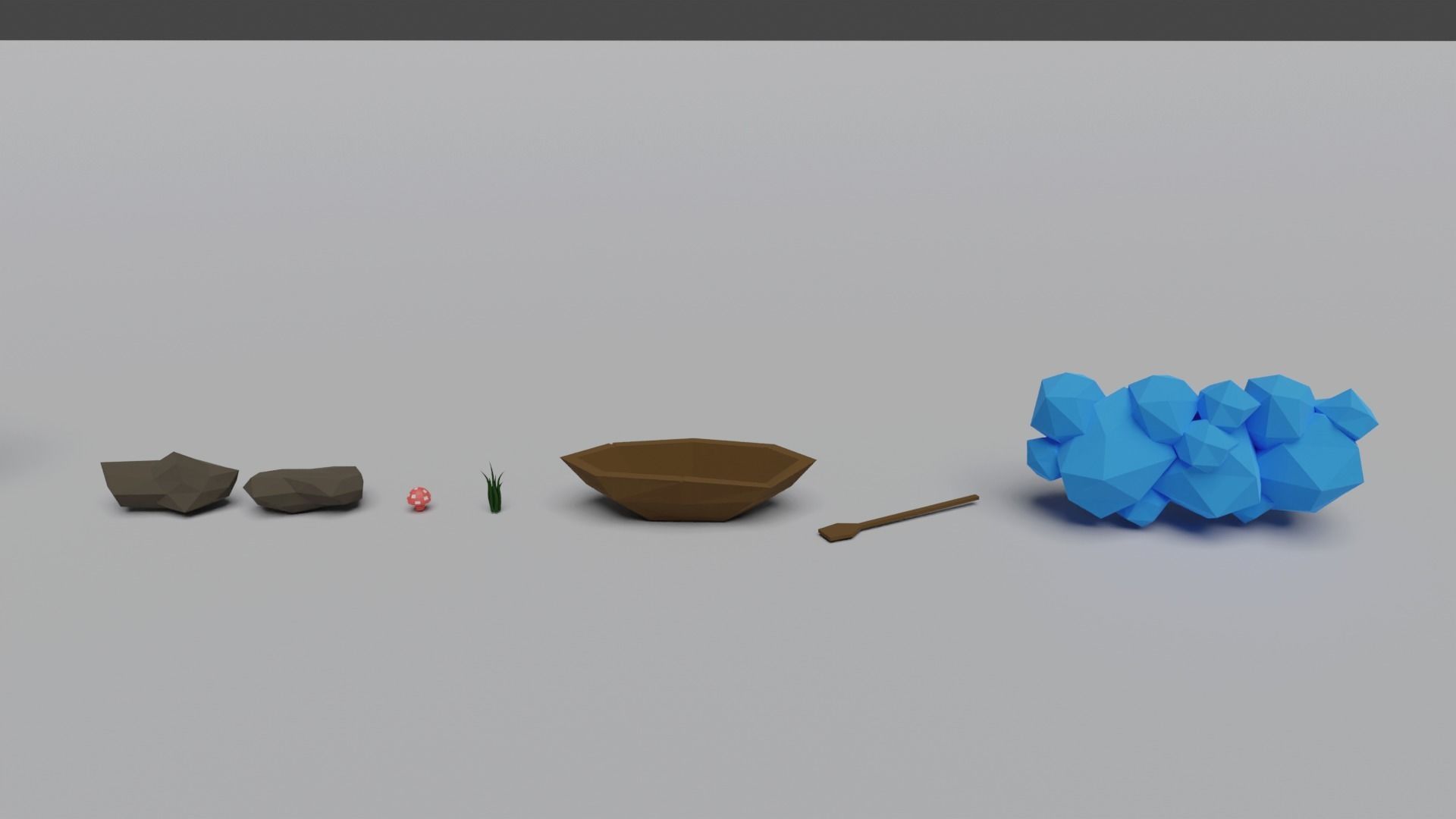 Jungle Low-Poly 3D Model Pack 3D model_5