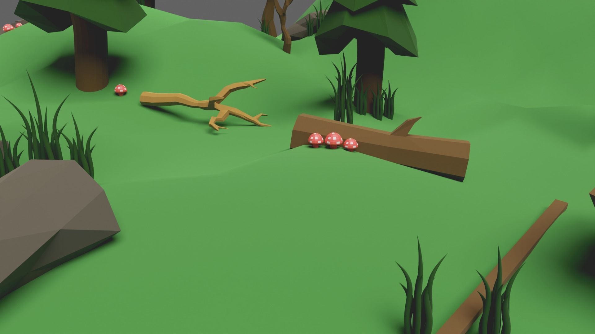 Jungle Low-Poly 3D Model Pack 3D model_6