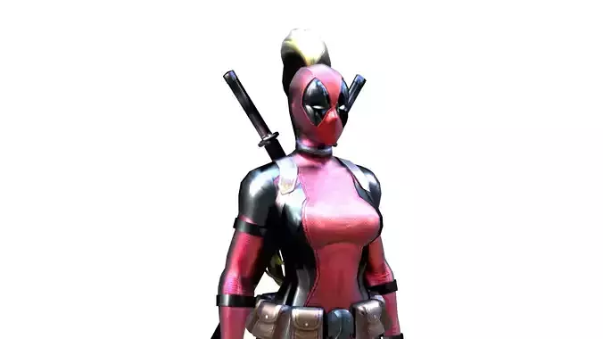 Lady Deadpool MCU 3D model
