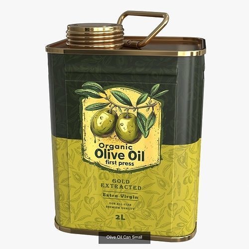Olive Oil Can Collection 3D Model Pack 5