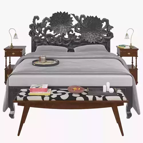 FLORAL BED SET