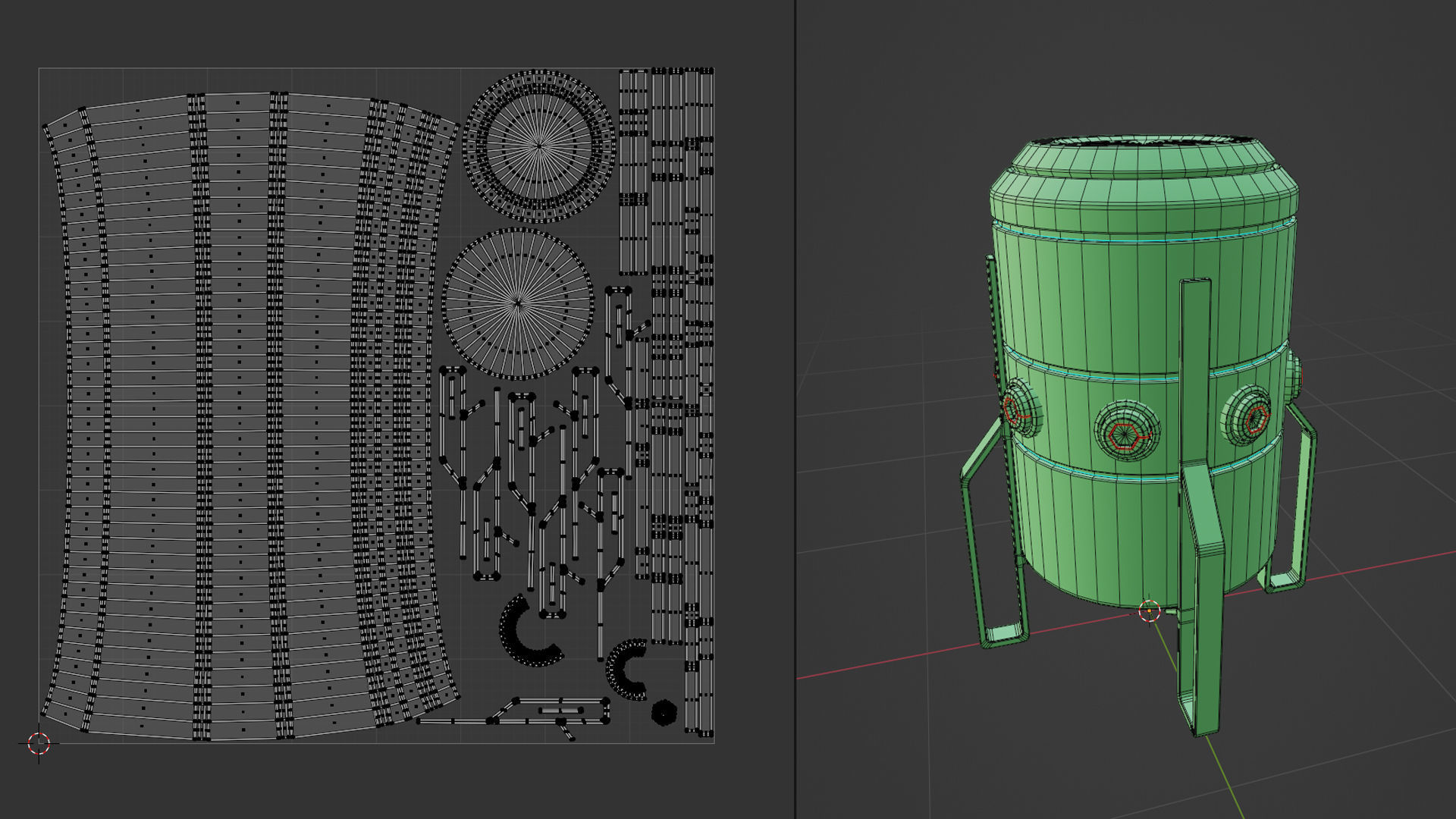 Sci-Fi Props Pack Low-poly 3D model_2