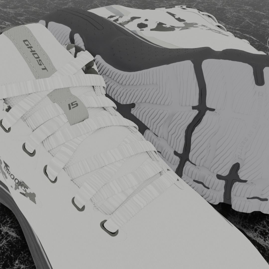 BROOKS GHOST 3D SHOES 3D model_12