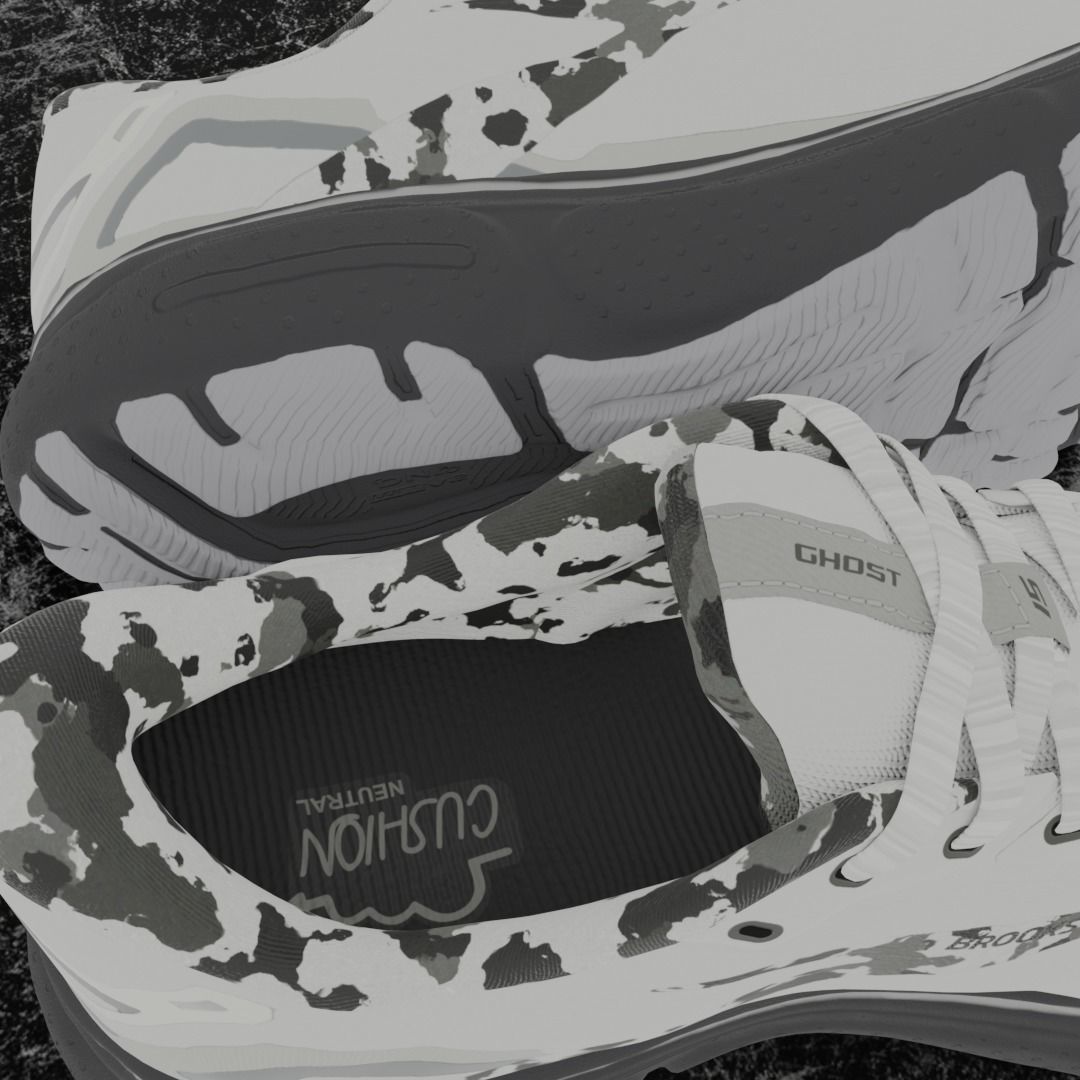 BROOKS GHOST 3D SHOES 3D model_11