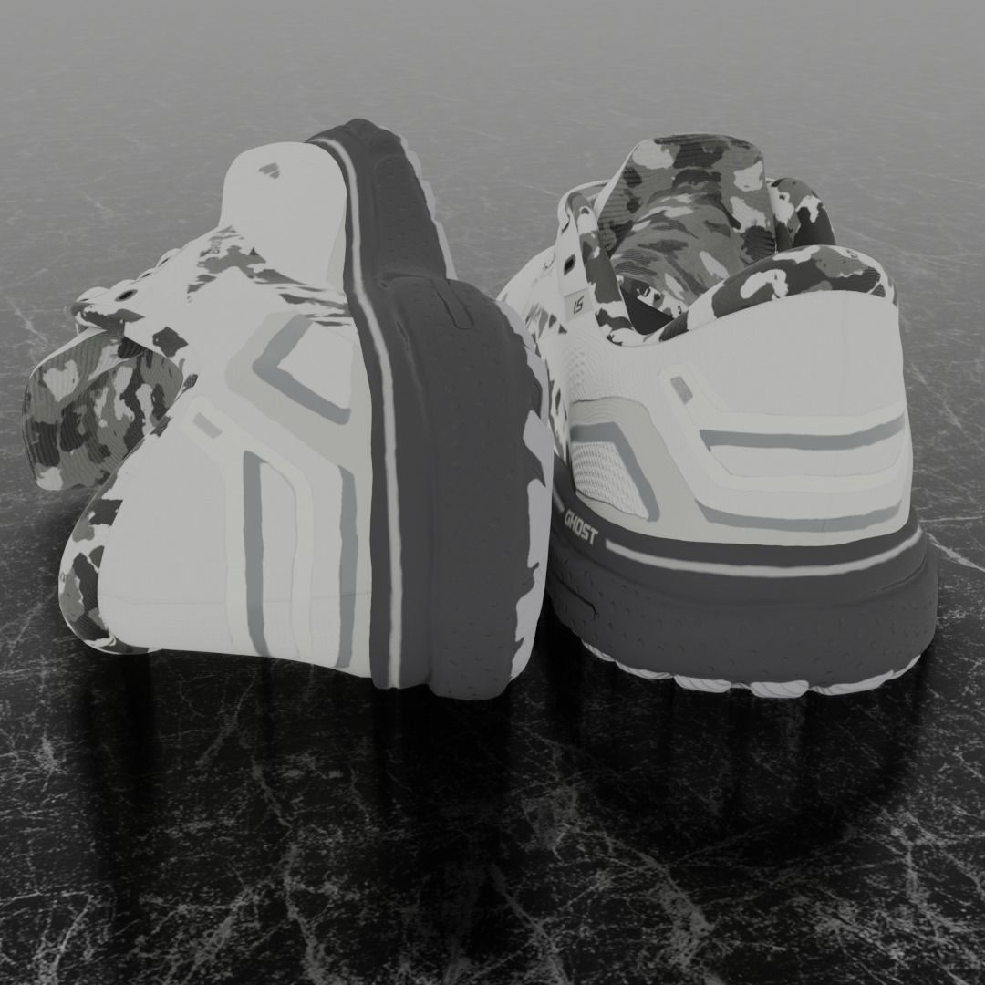 BROOKS GHOST 3D SHOES 3D model_9