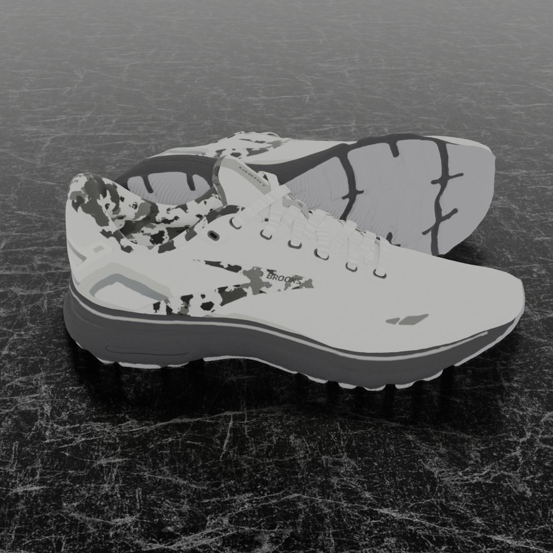 BROOKS GHOST 3D SHOES 3D model_4