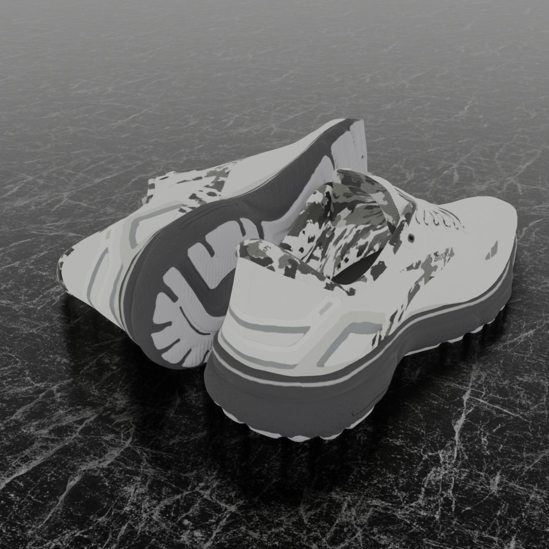 BROOKS GHOST 3D SHOES 3D model_5