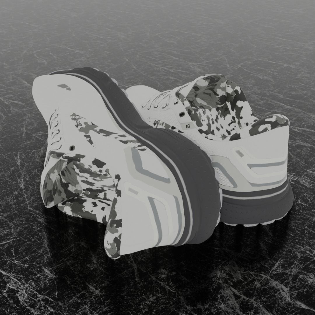 BROOKS GHOST 3D SHOES 3D model_6