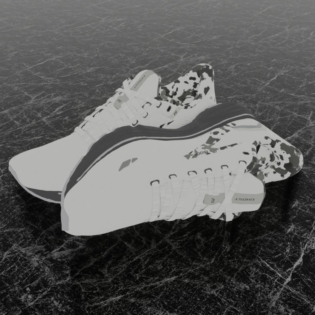 BROOKS GHOST 3D SHOES 3D model_1