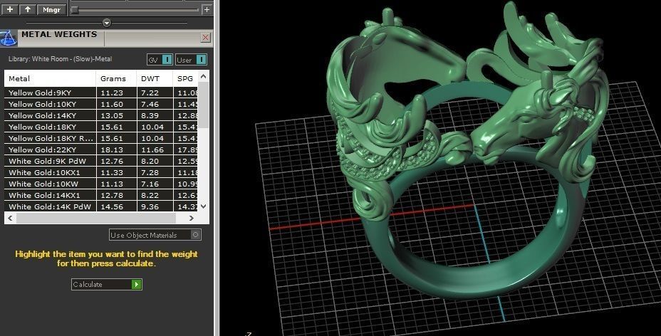 Ring Horse 3D print model_9