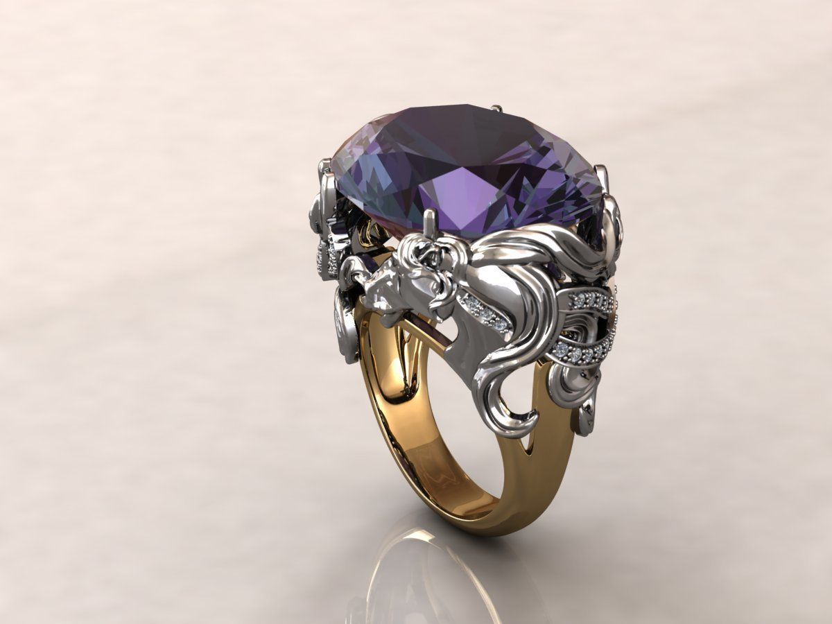 Ring Horse 3D print model_2