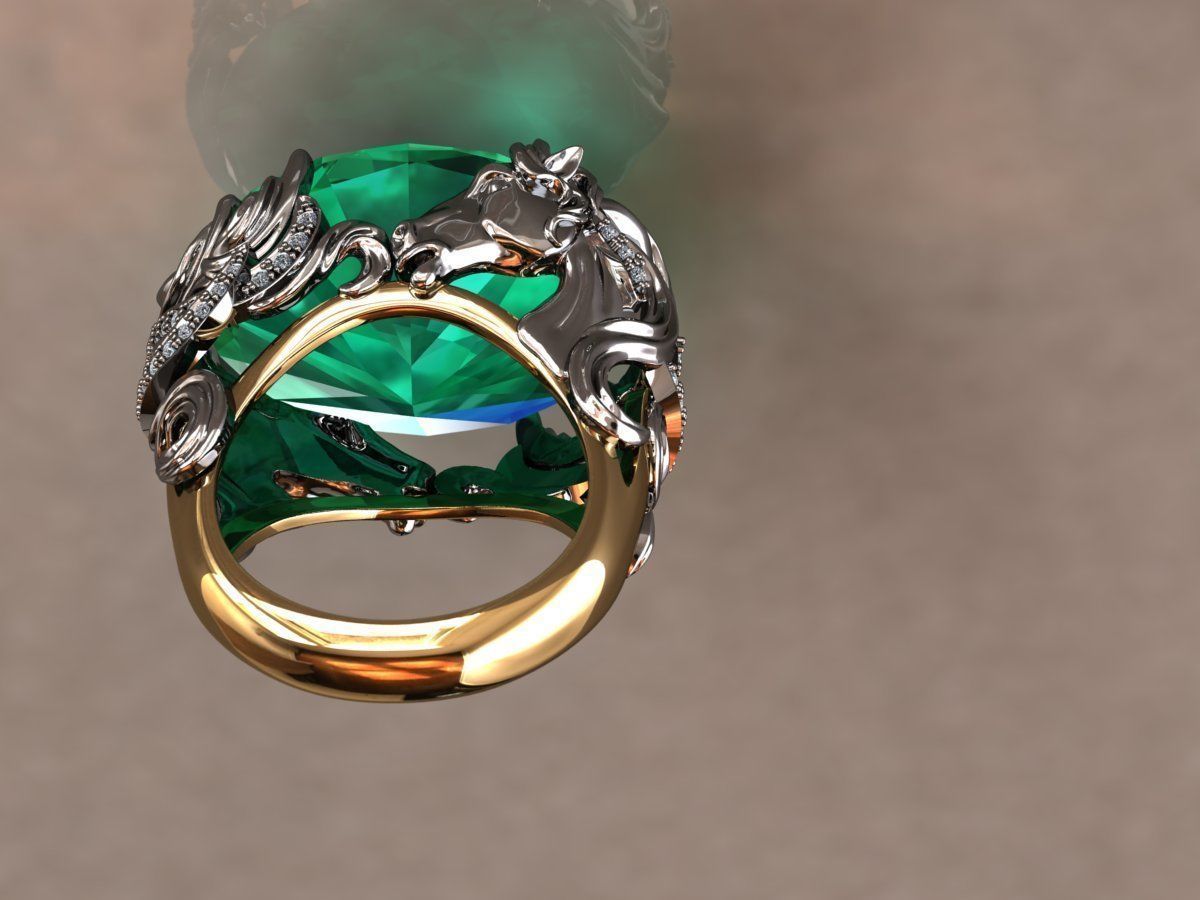 Ring Horse 3D print model_6