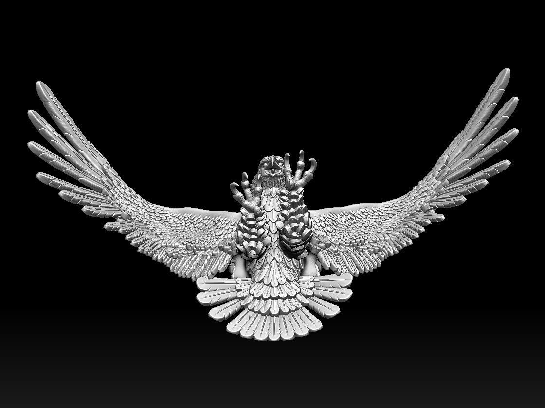 eagle 3D print model_16