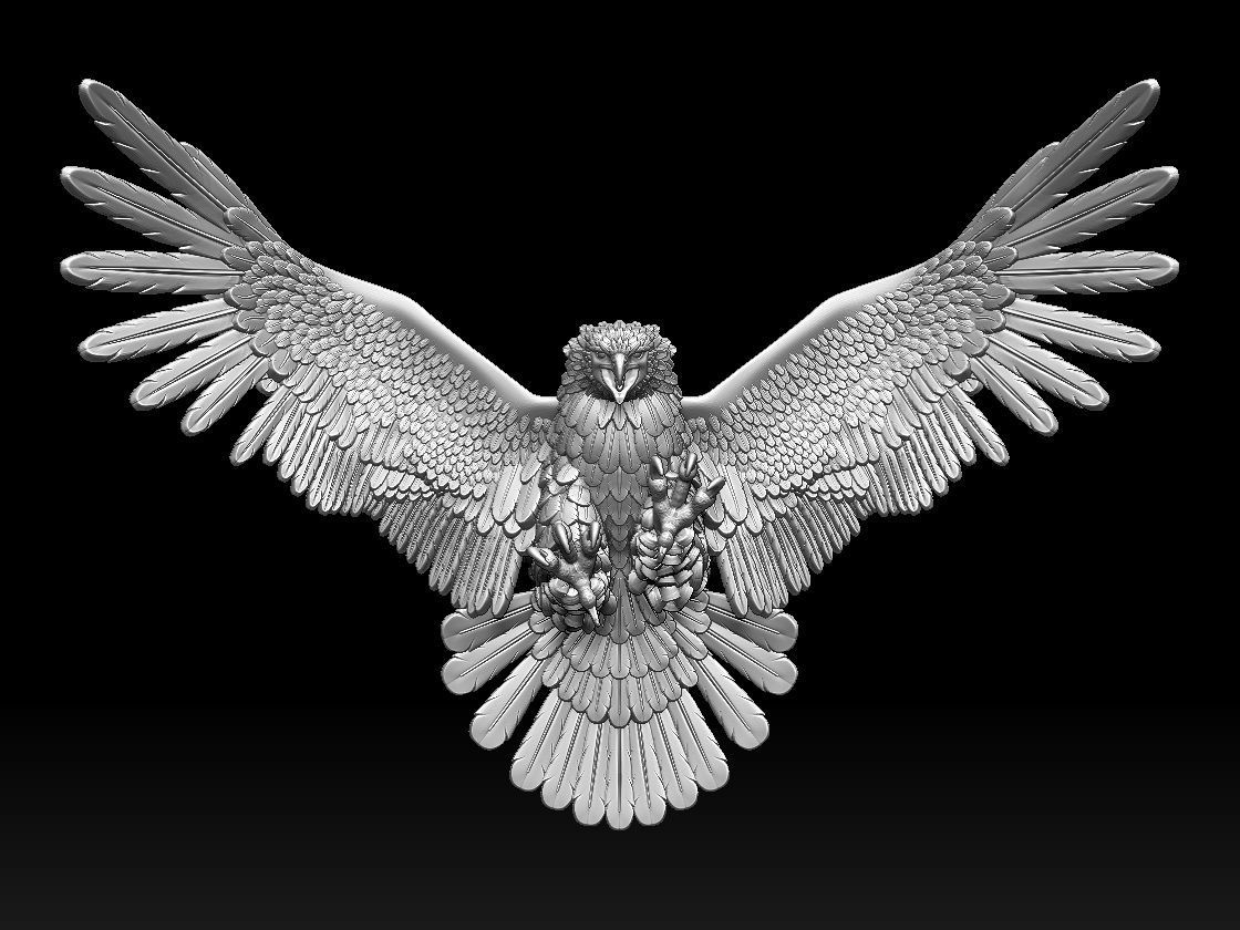 eagle 3D print model_61