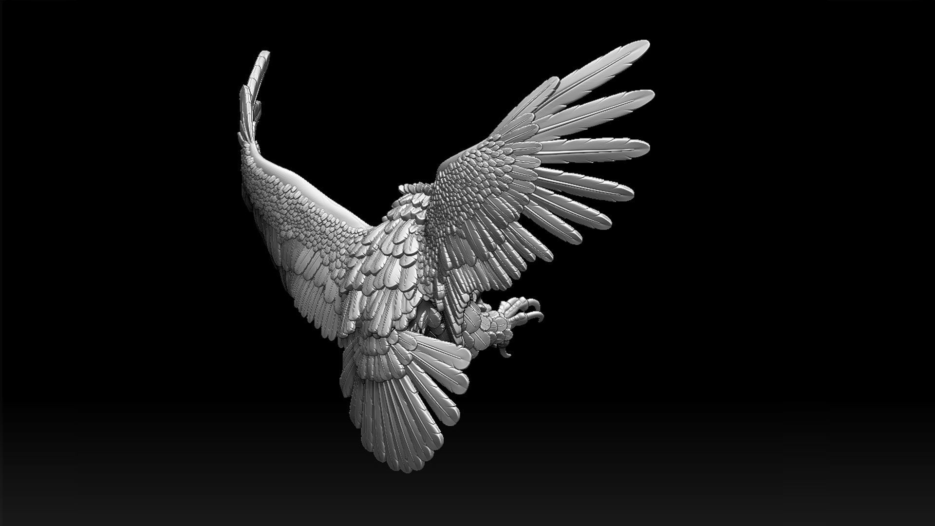 eagle 3D print model_90