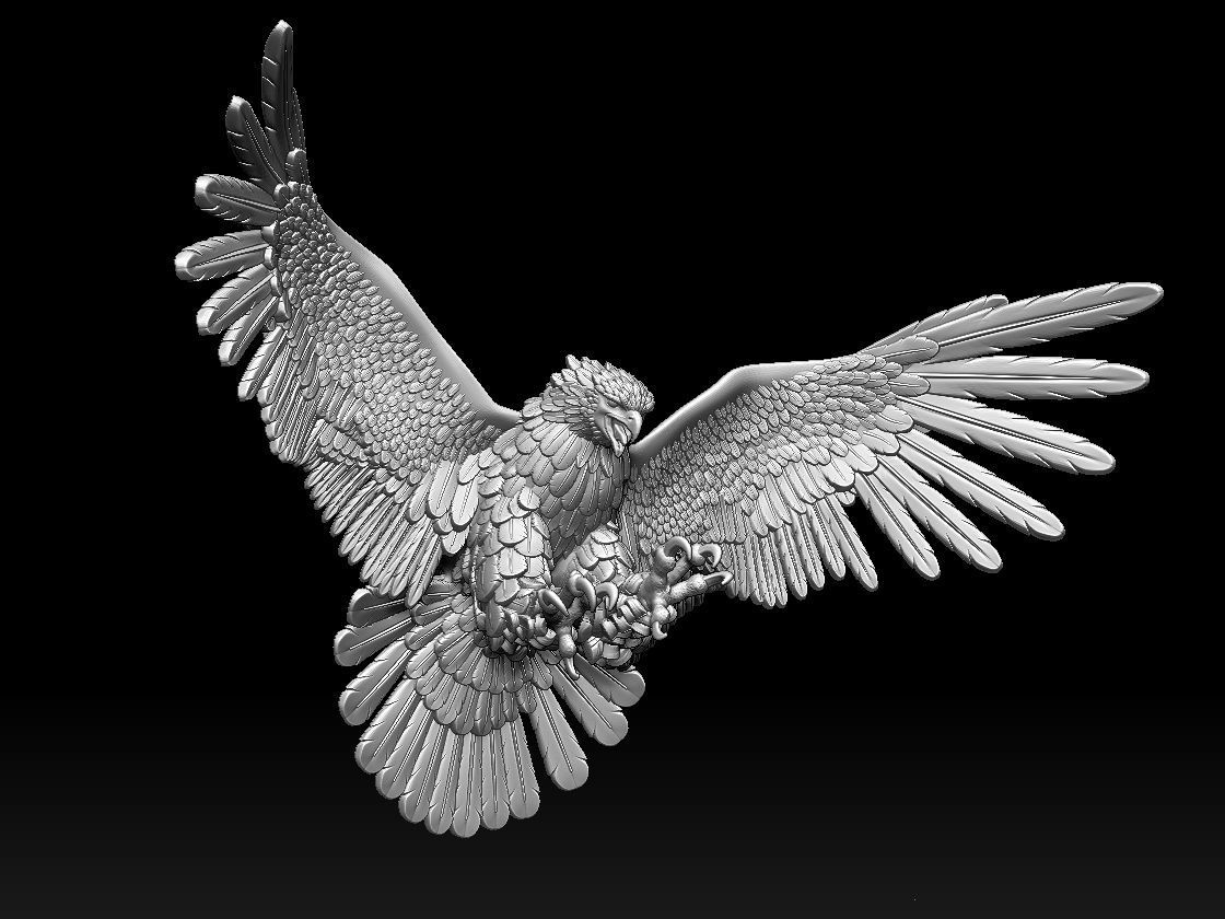 eagle 3D print model_50
