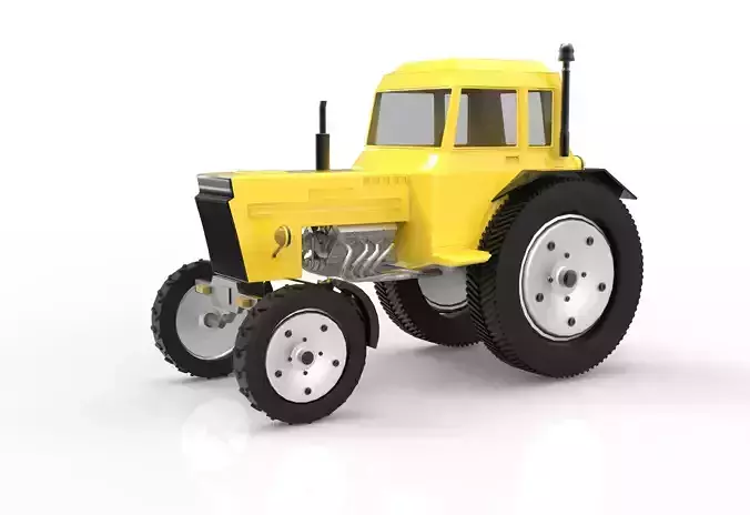 Low Poly Tractor