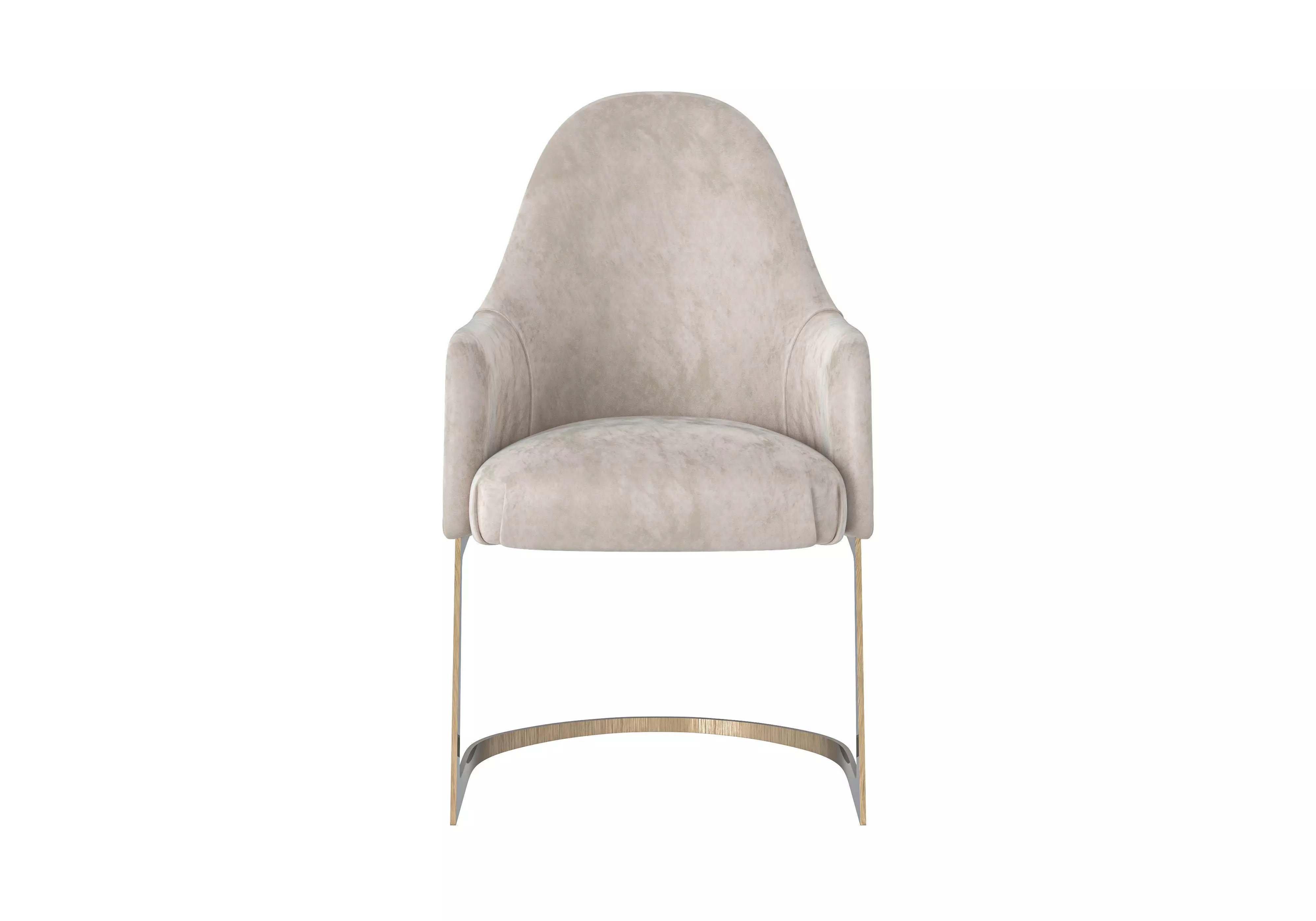 Refined chair with armrests by MODENESE 3D model_0