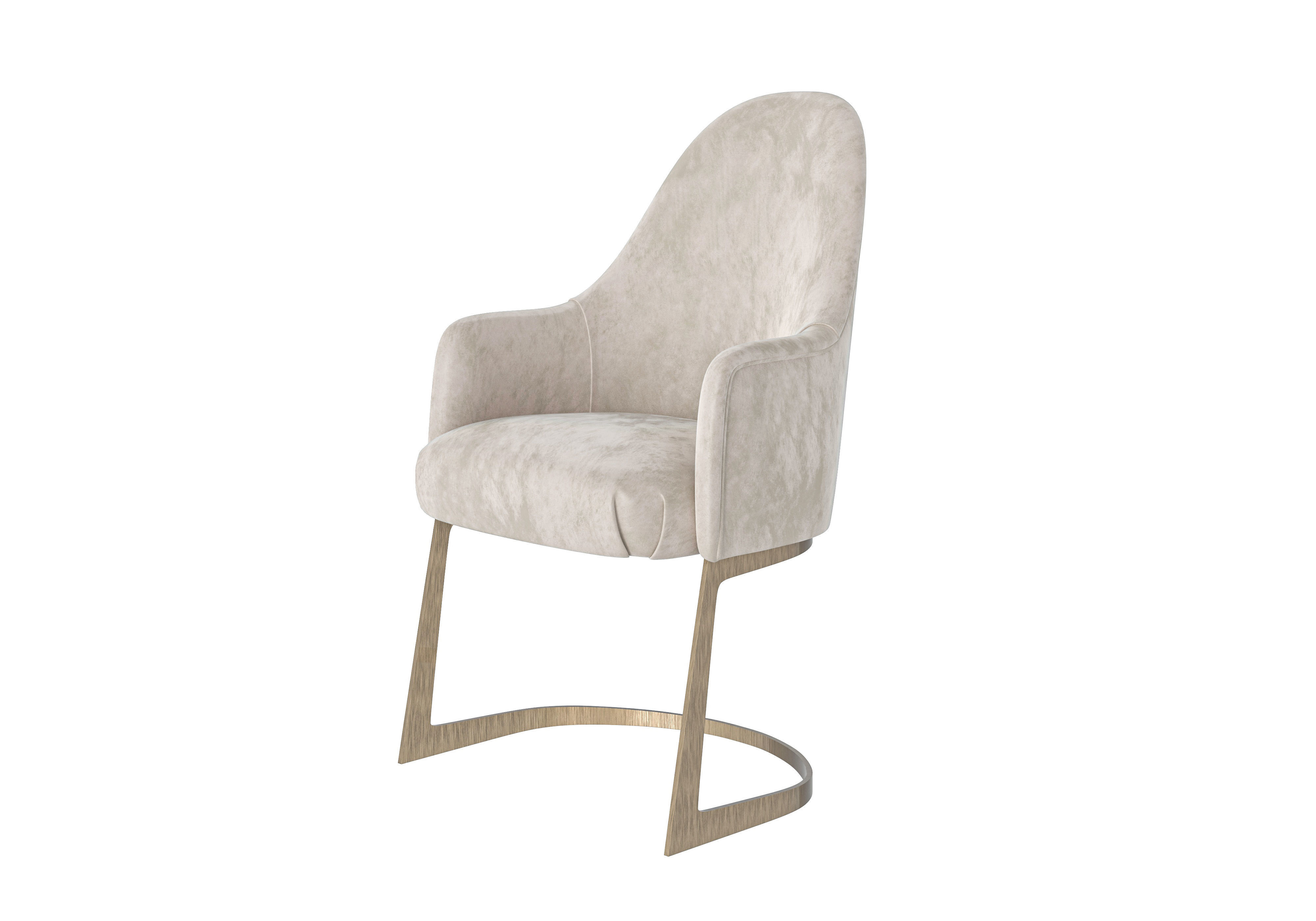 Refined chair with armrests by MODENESE 3D model_1