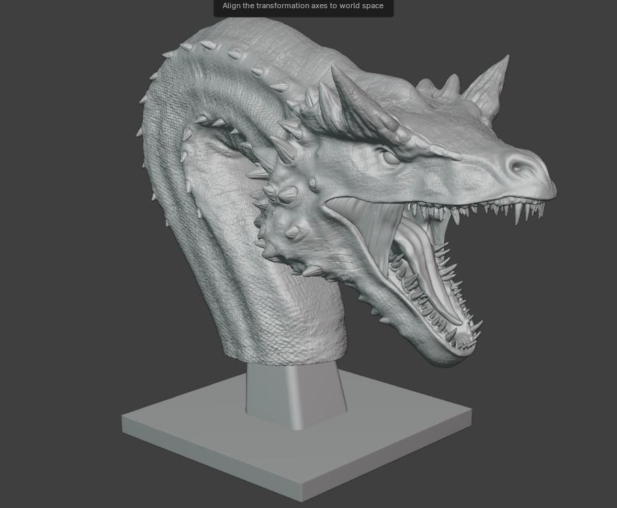 Caraxes House of the Dragons 3D print model_5