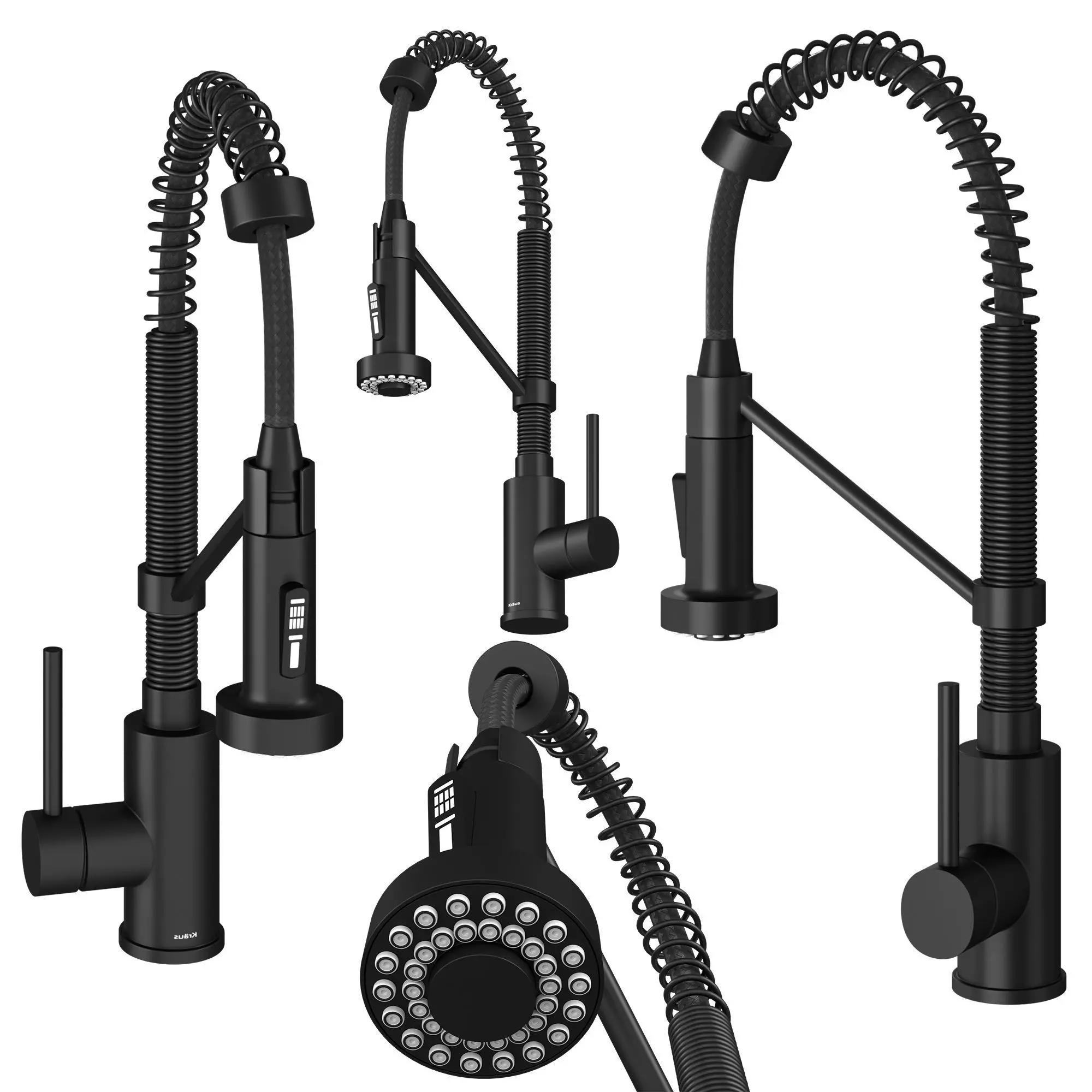 Kraus Kitchen Faucet Matte Black 3D model