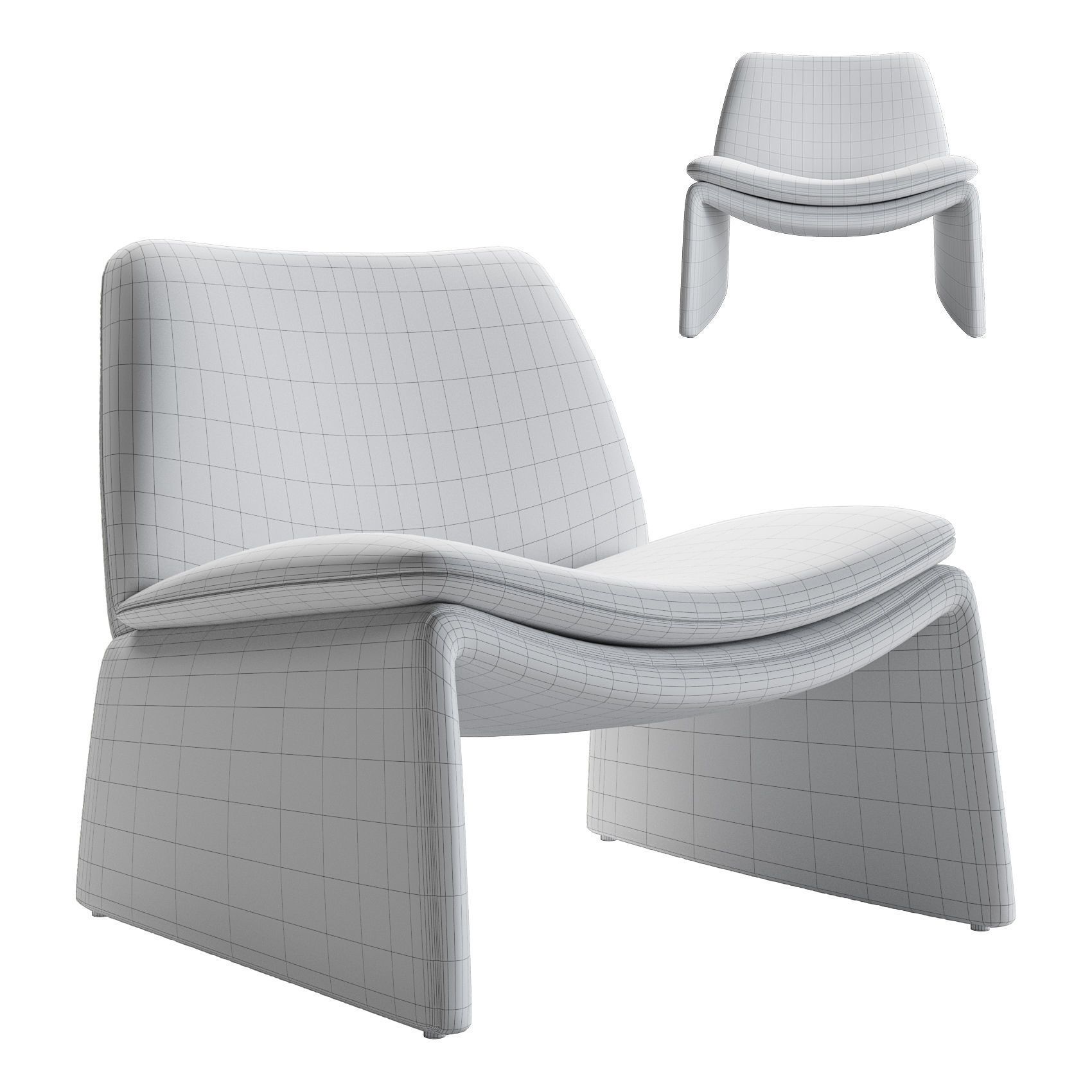 Mara Hoffman Chair 3D model_7