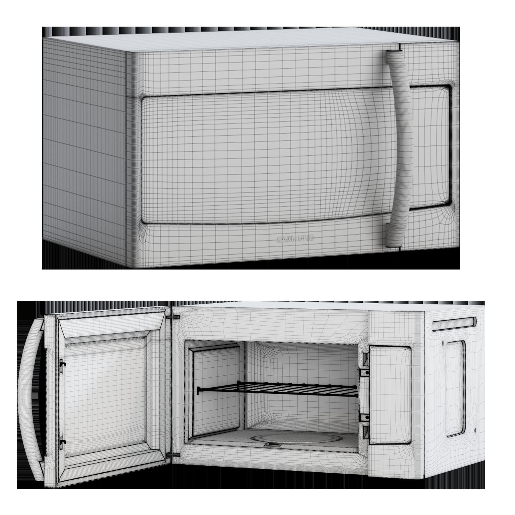 Microwave Samsung 3D model_10