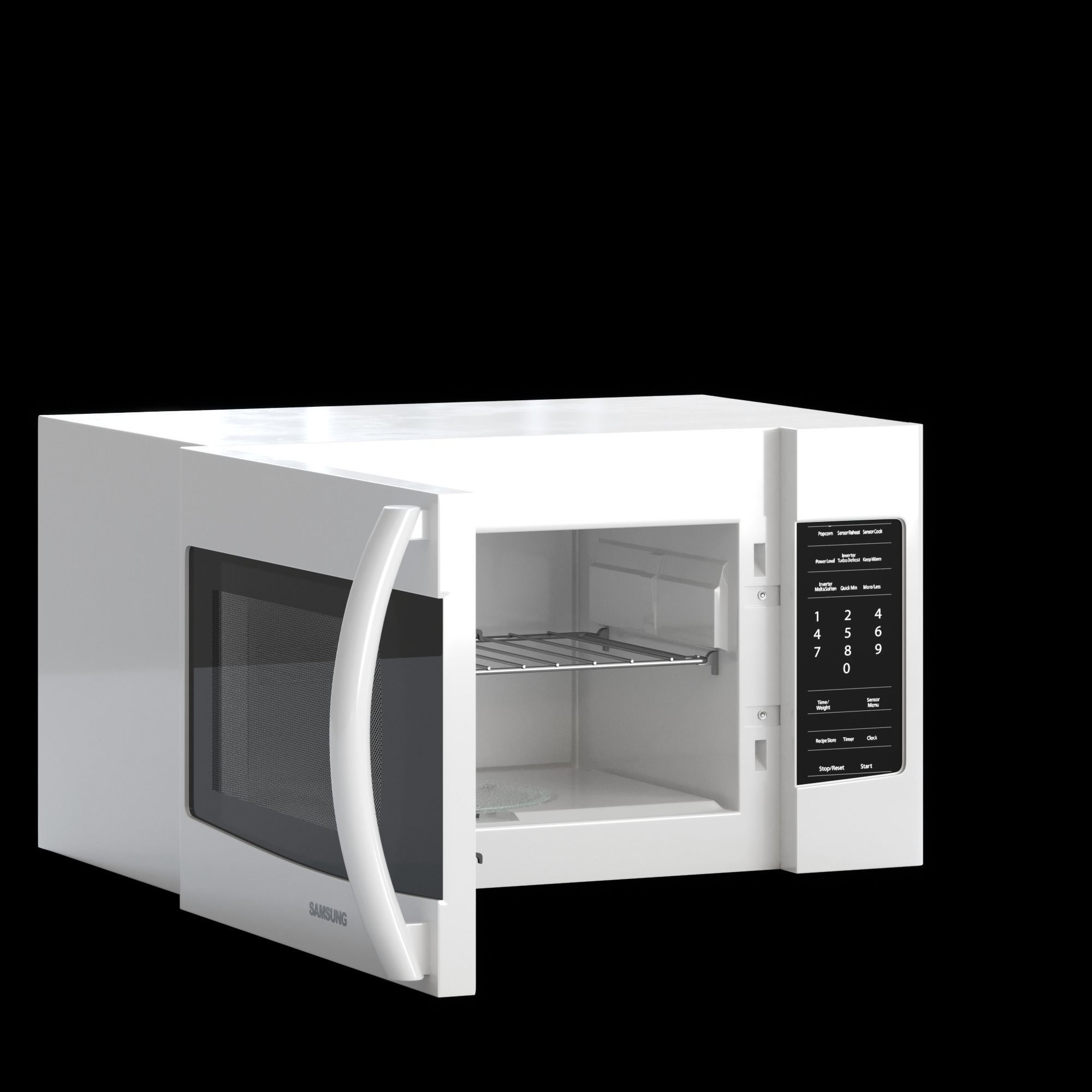 Microwave Samsung 3D model_3