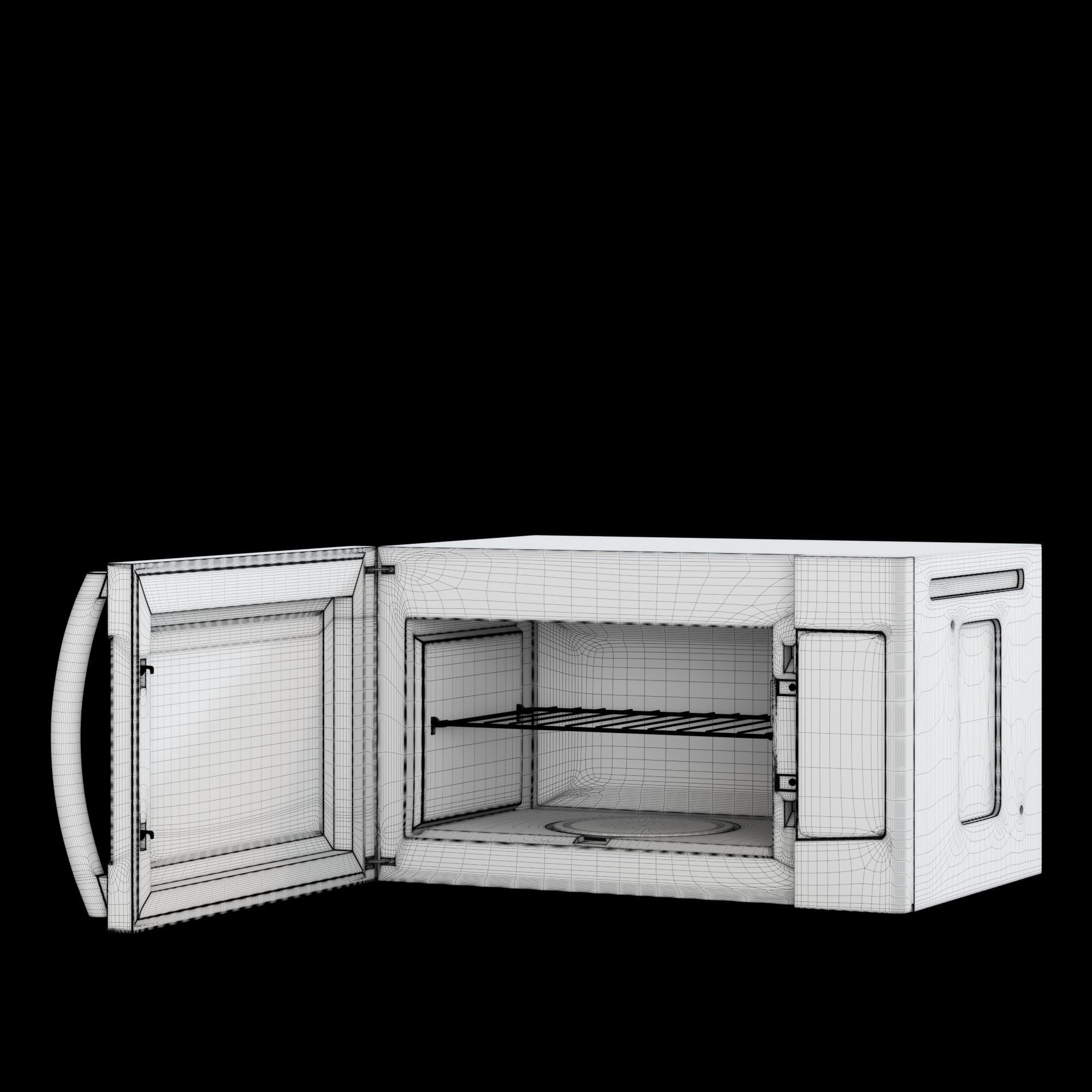 Microwave Samsung 3D model_9