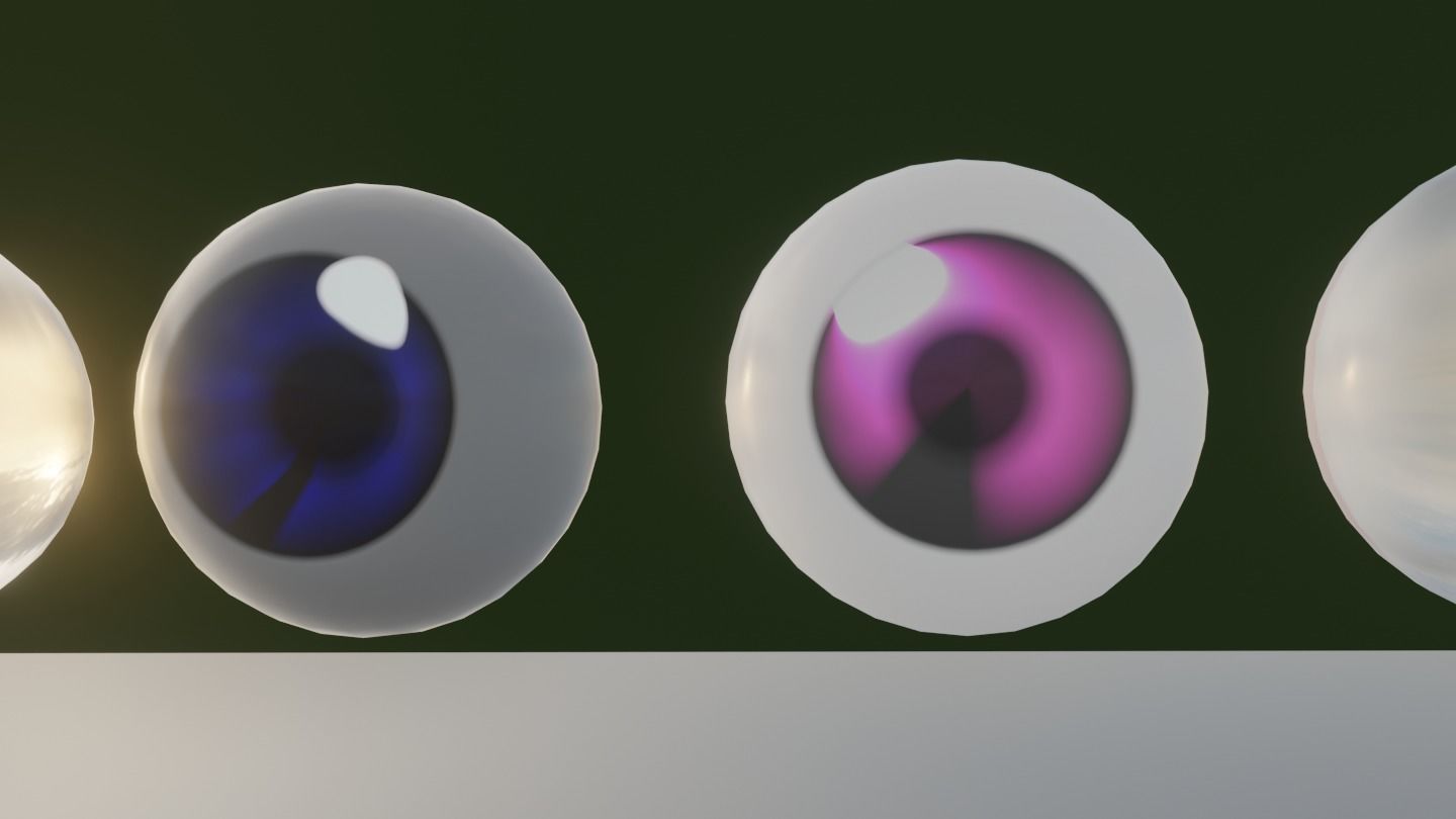 6 PROCEDURAL ANIME-CARTOON EYES MODEL 3D model_9