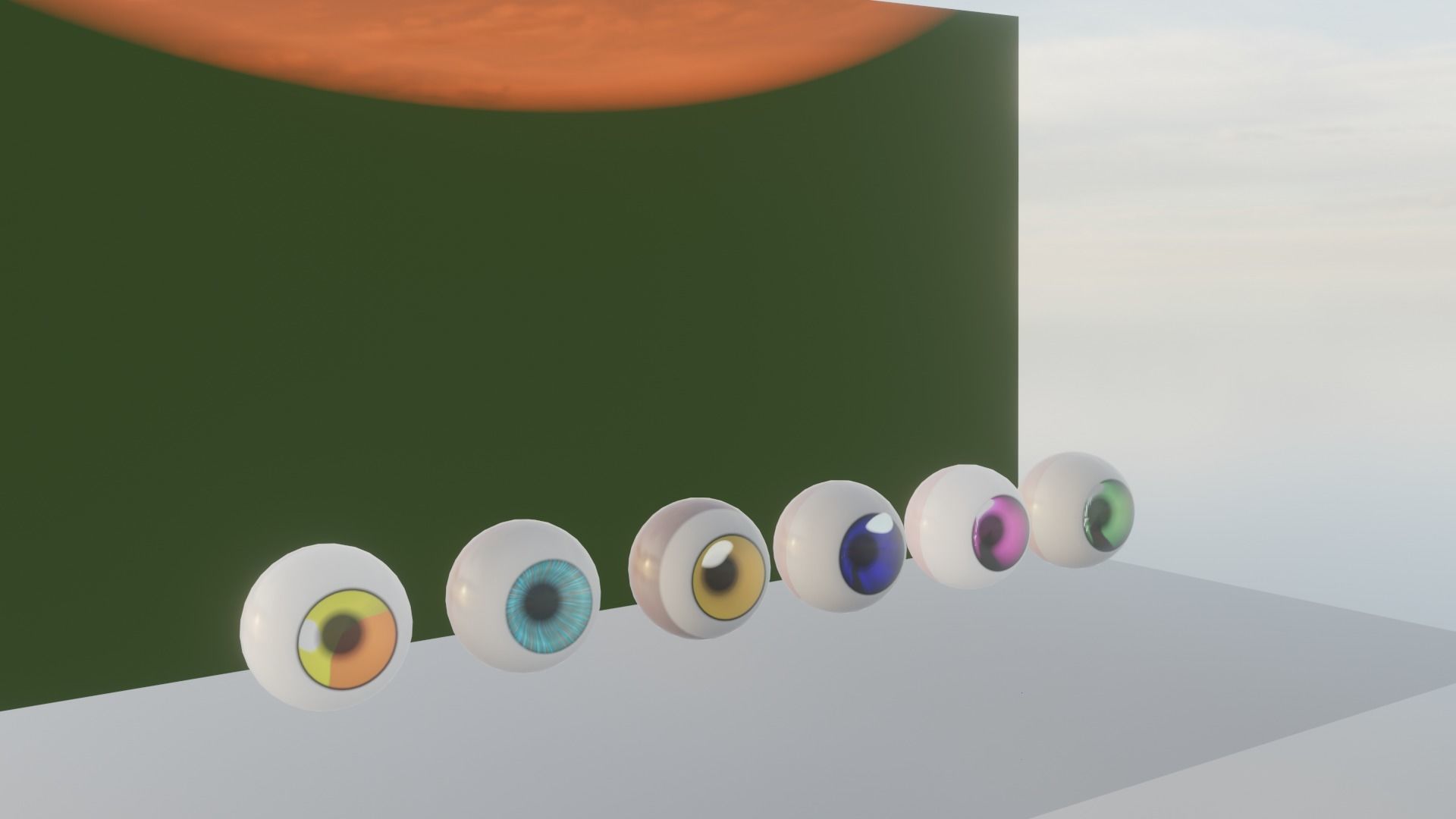 6 PROCEDURAL ANIME-CARTOON EYES MODEL 3D model_14