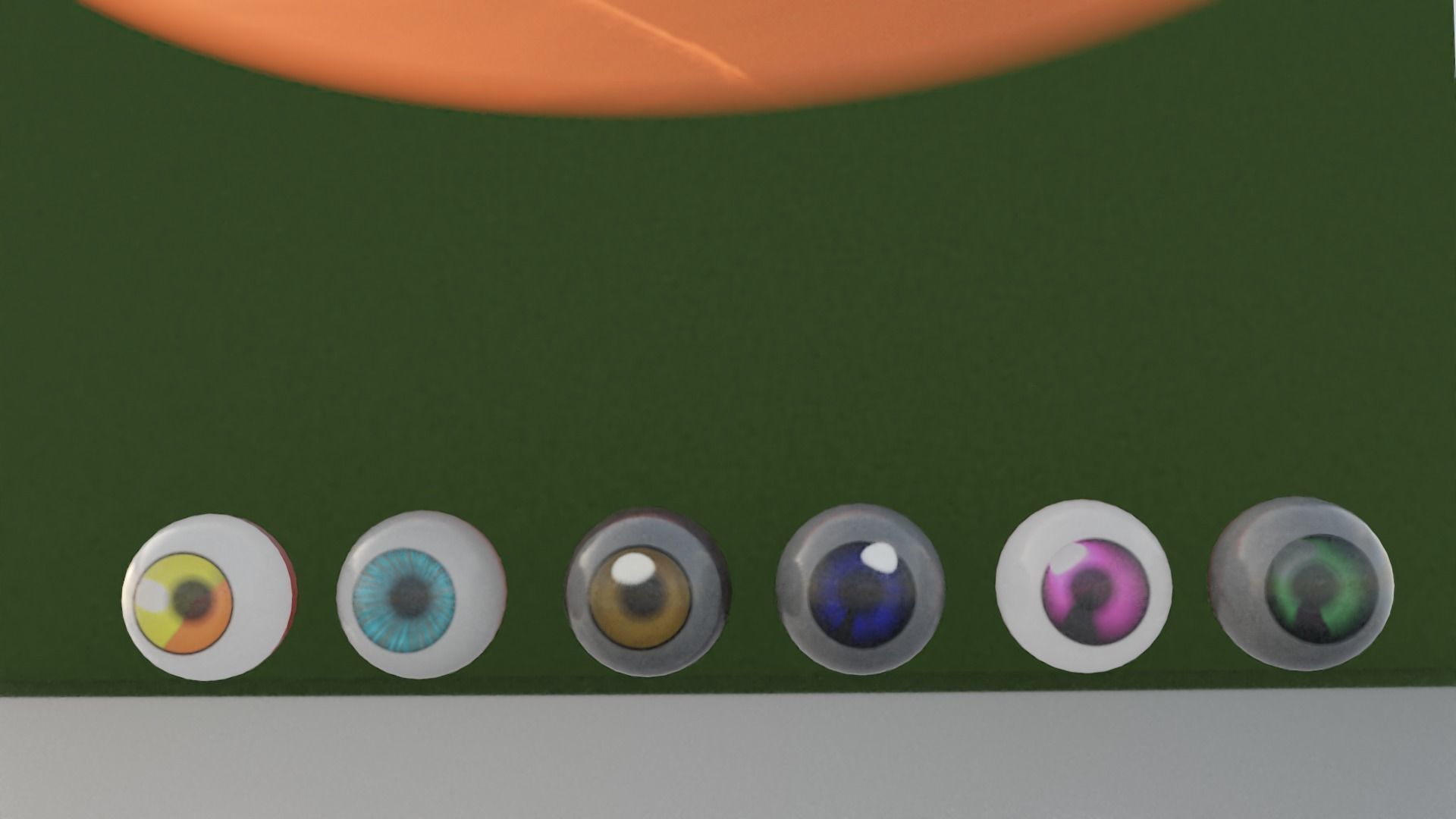 6 PROCEDURAL ANIME-CARTOON EYES MODEL 3D model_13