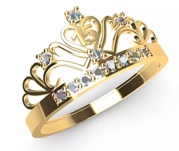 Anillo Corona 15 3D print model