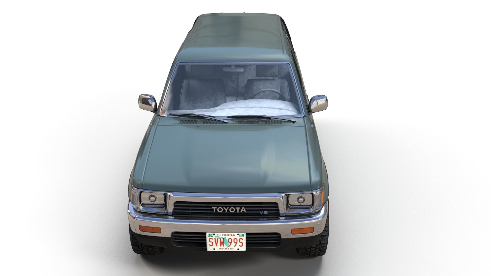 Toyota 4Runner 2 door Low-poly 3D model_7