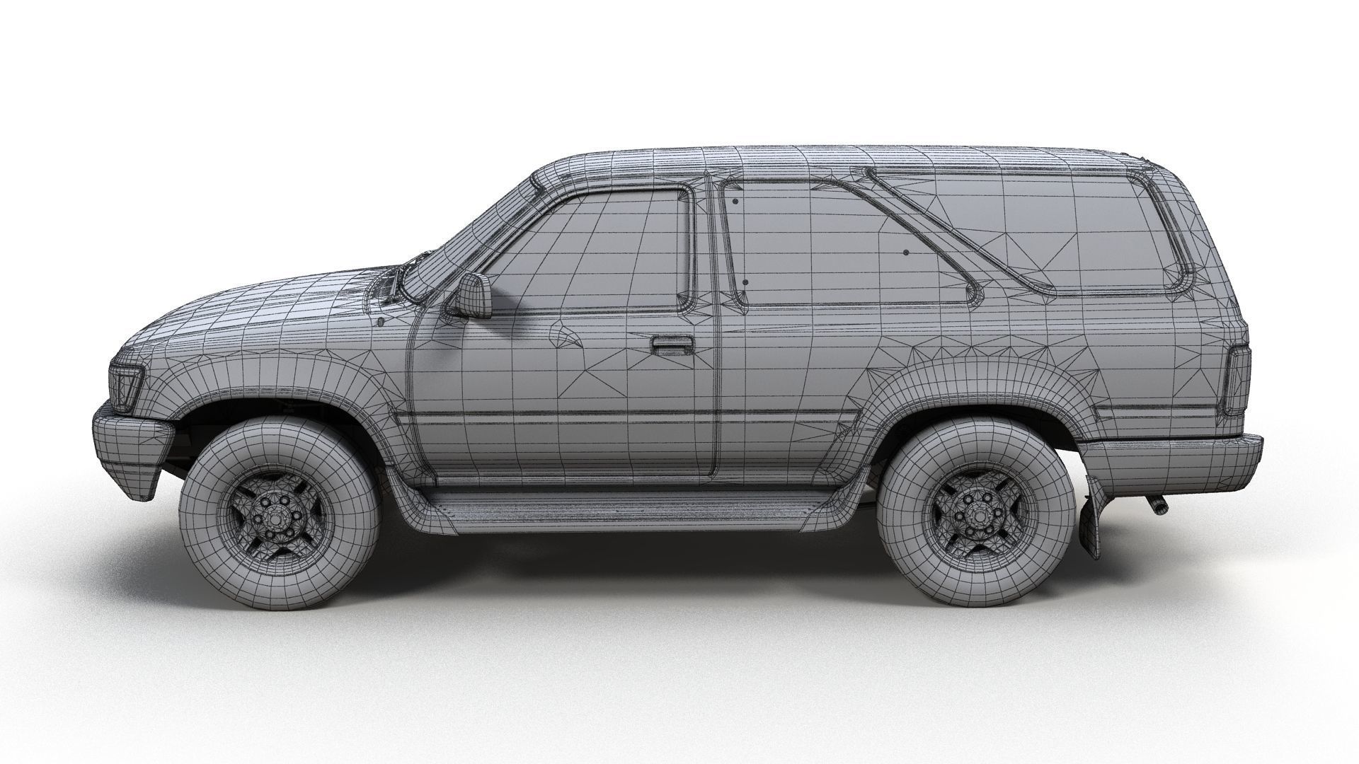 Toyota 4Runner 2 door Low-poly 3D model_13
