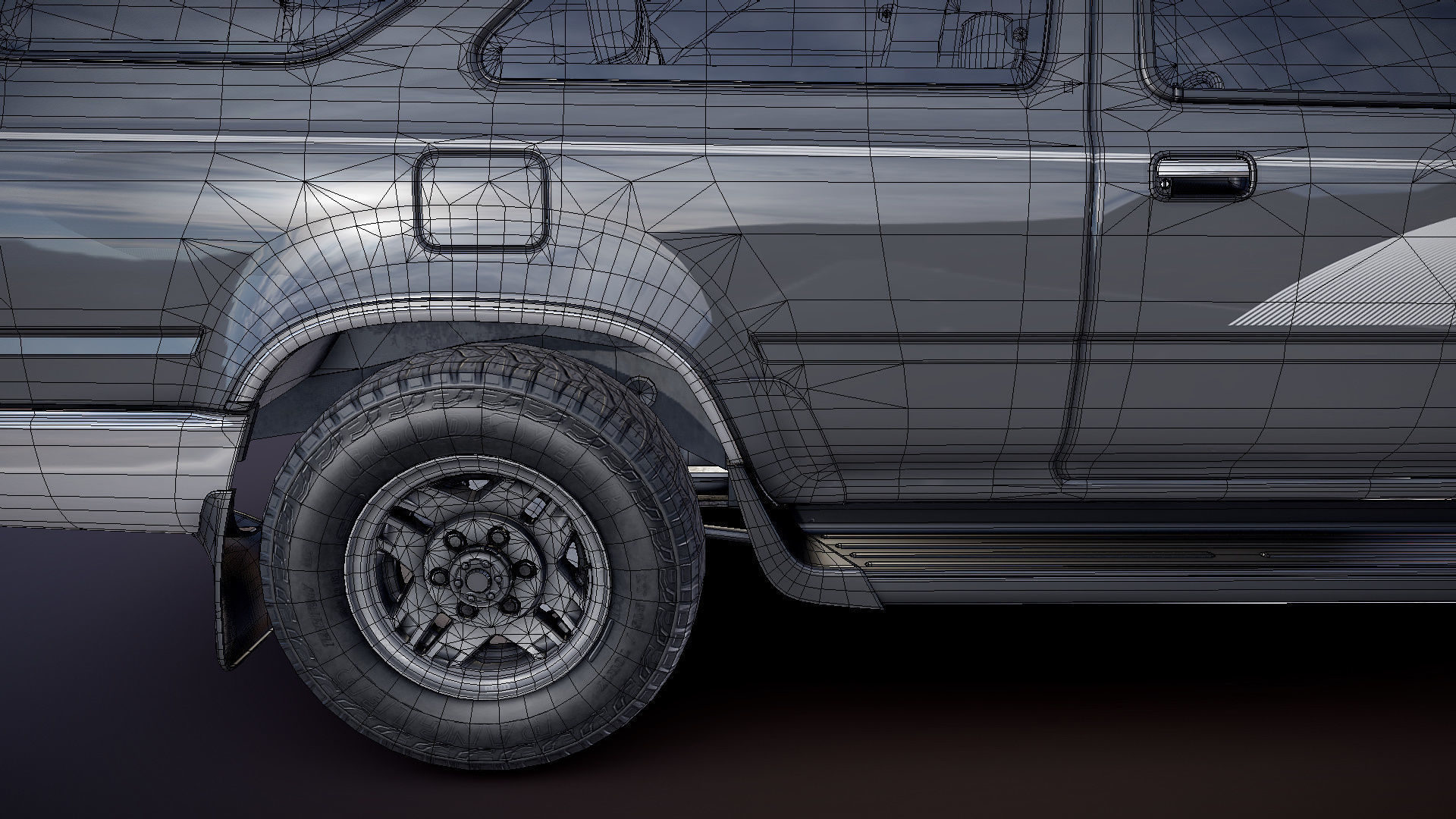 Toyota 4Runner 2 door Low-poly 3D model_33