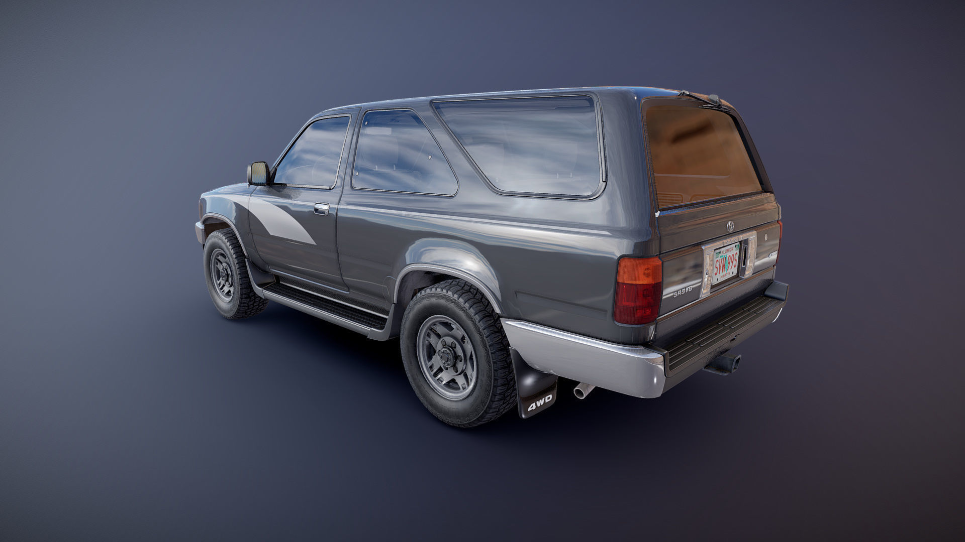 Toyota 4Runner 2 door Low-poly 3D model_18