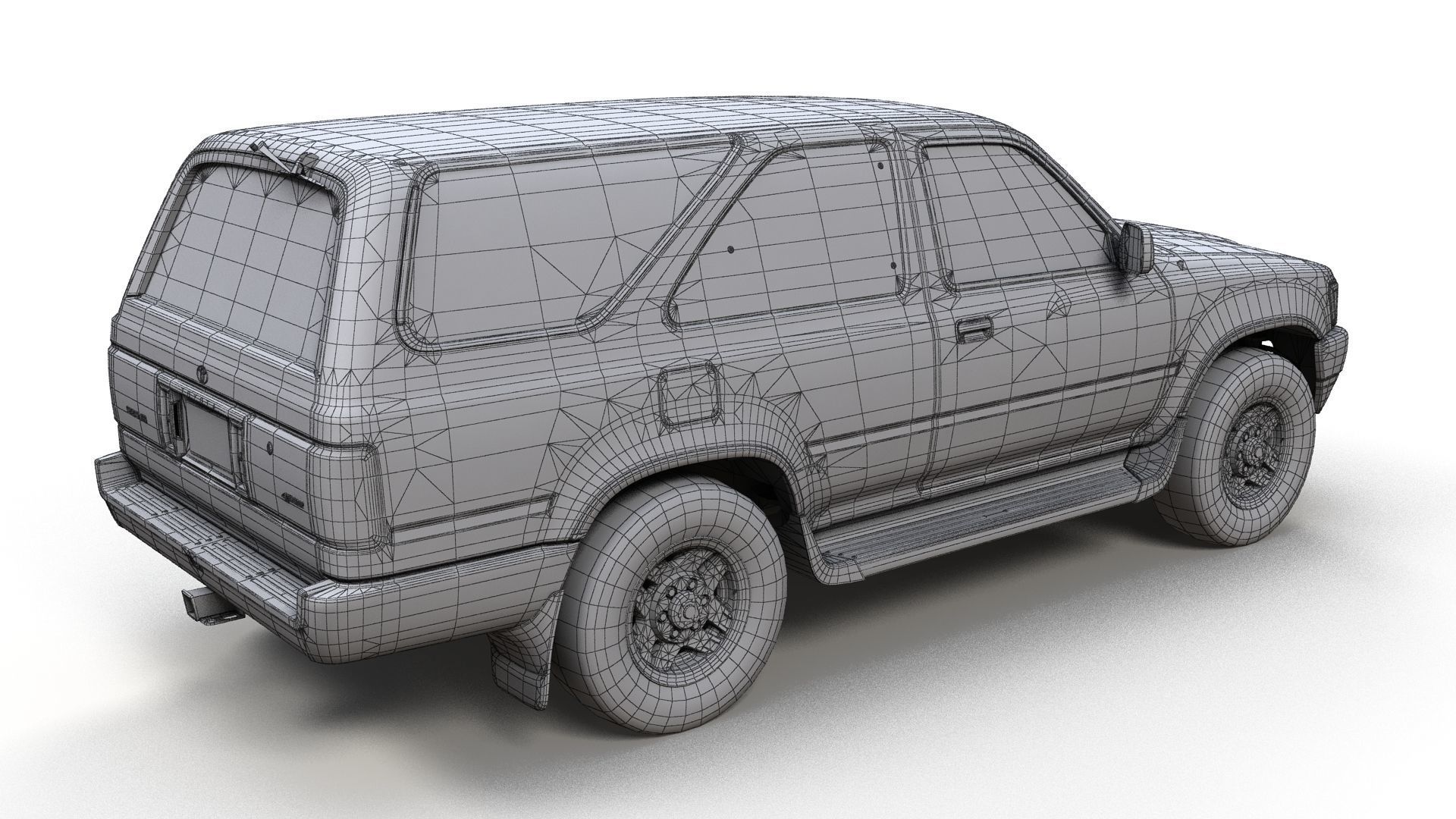Toyota 4Runner 2 door Low-poly 3D model_10
