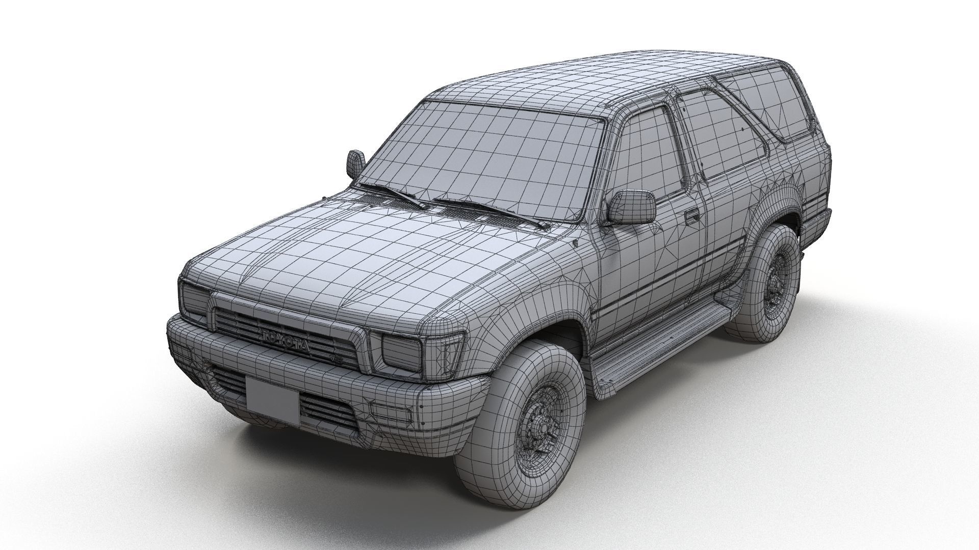 Toyota 4Runner 2 door Low-poly 3D model_9