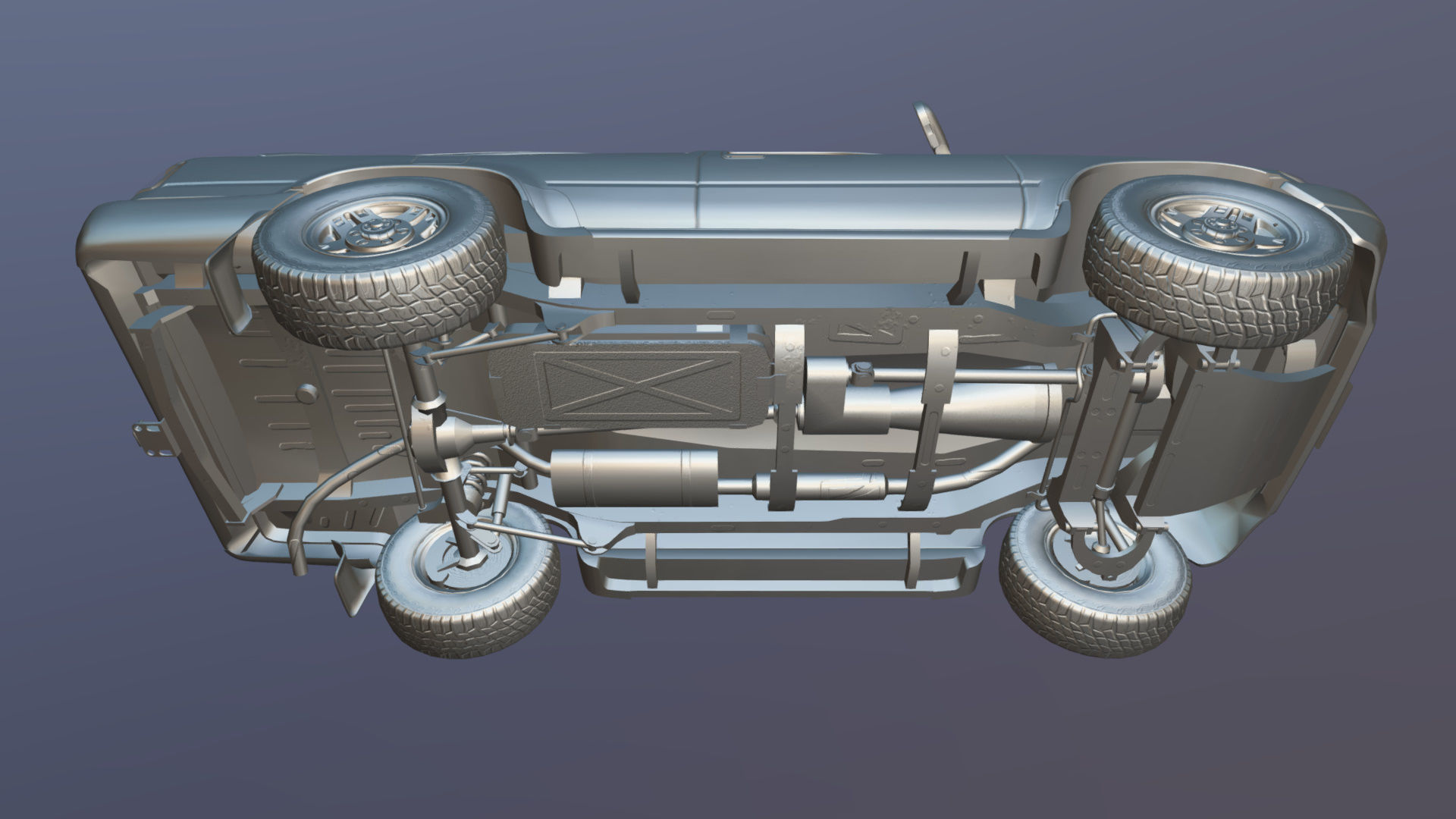 Toyota 4Runner 2 door Low-poly 3D model_39