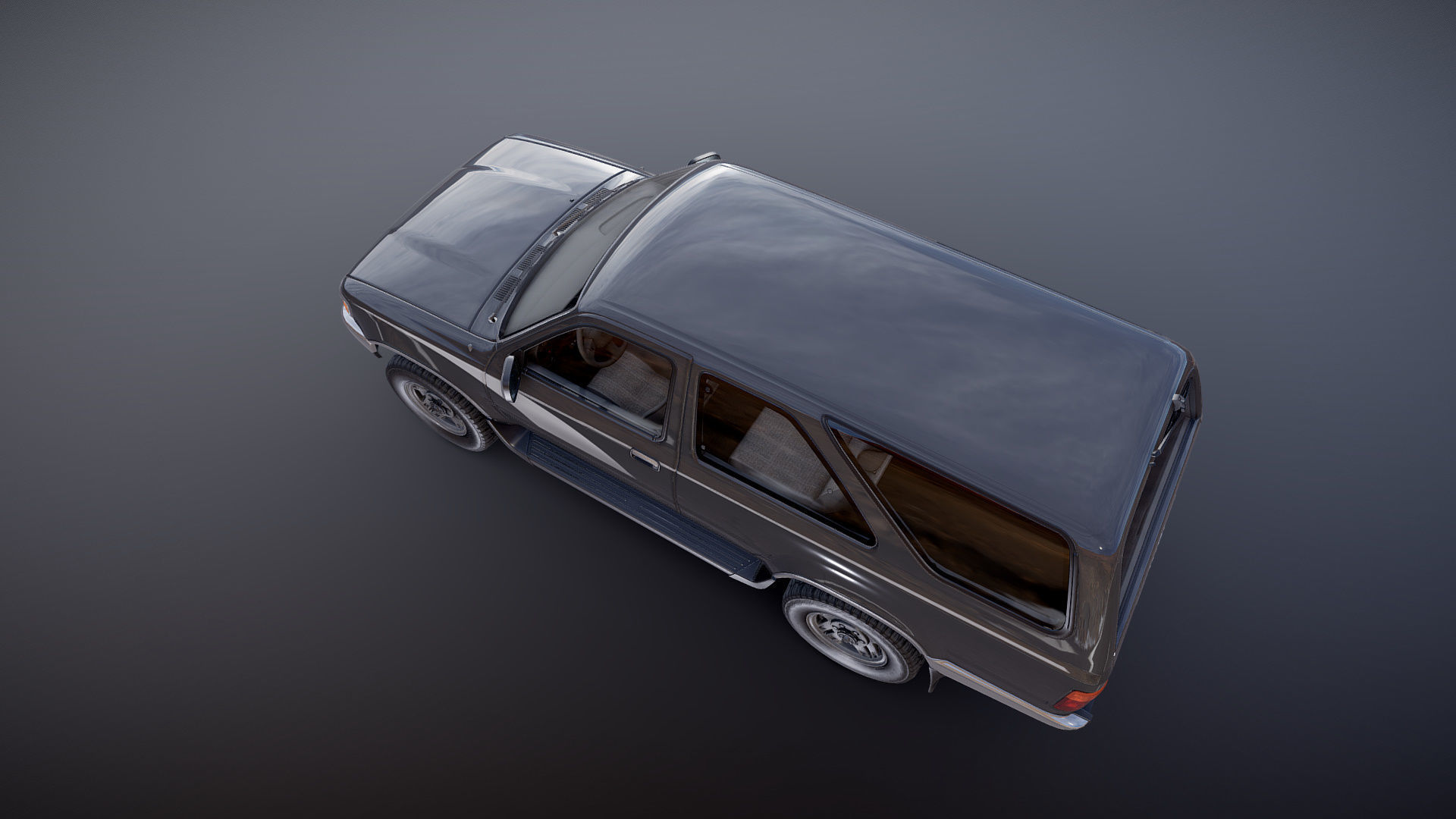 Toyota 4Runner 2 door Low-poly 3D model_25