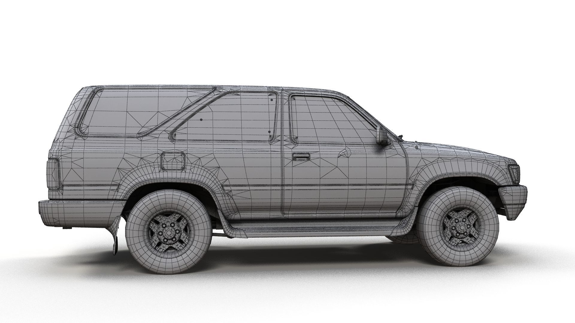 Toyota 4Runner 2 door Low-poly 3D model_11
