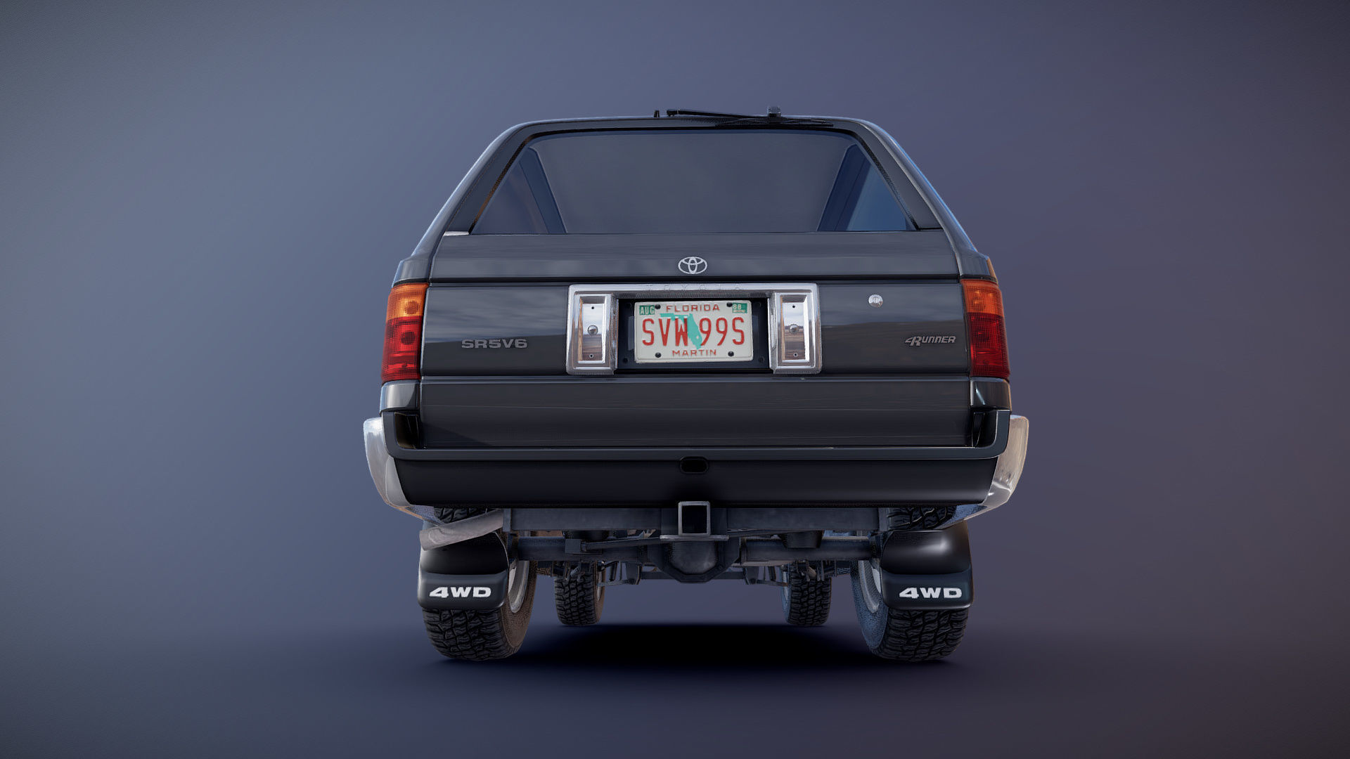 Toyota 4Runner 2 door Low-poly 3D model_26