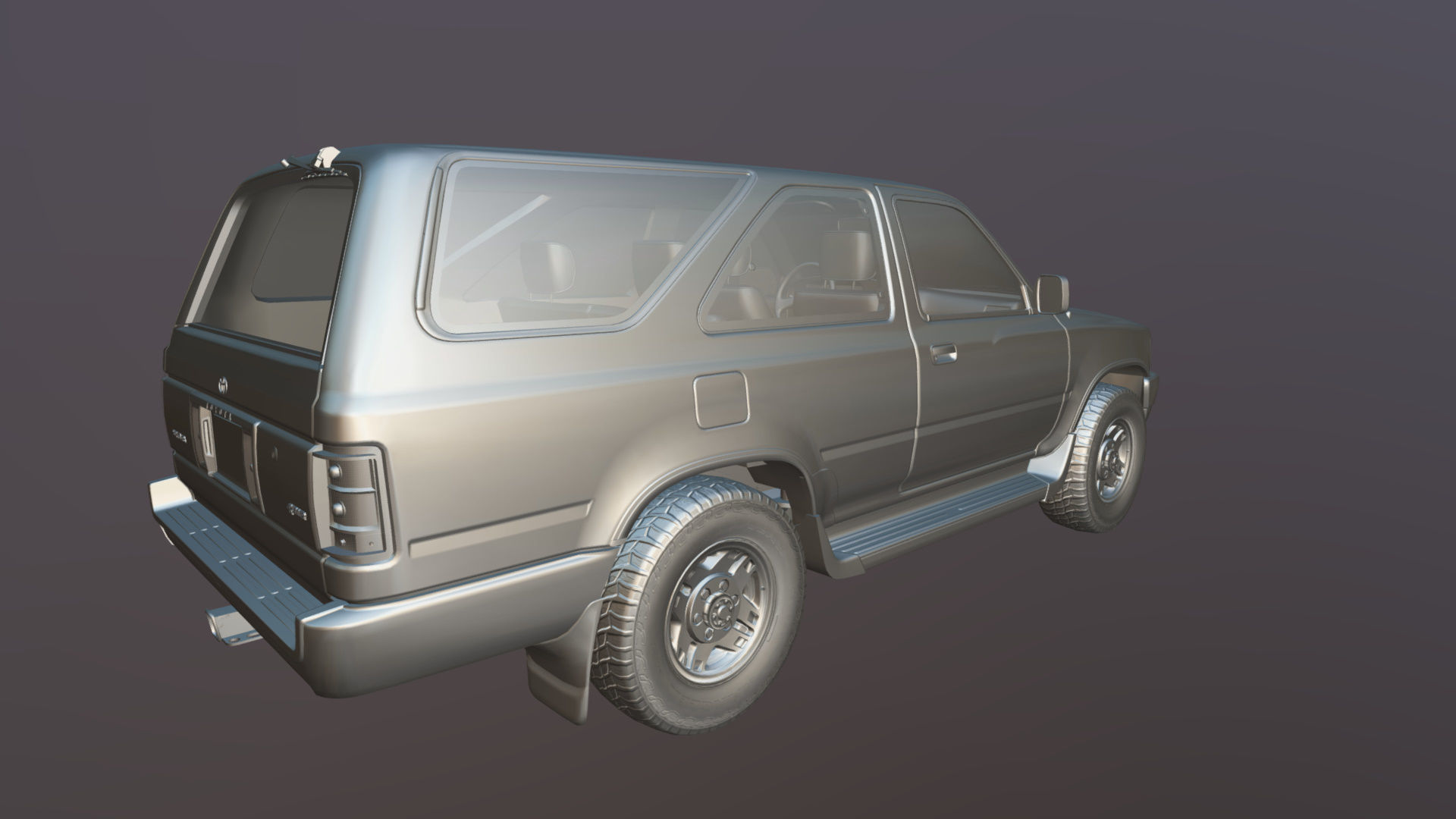 Toyota 4Runner 2 door Low-poly 3D model_37