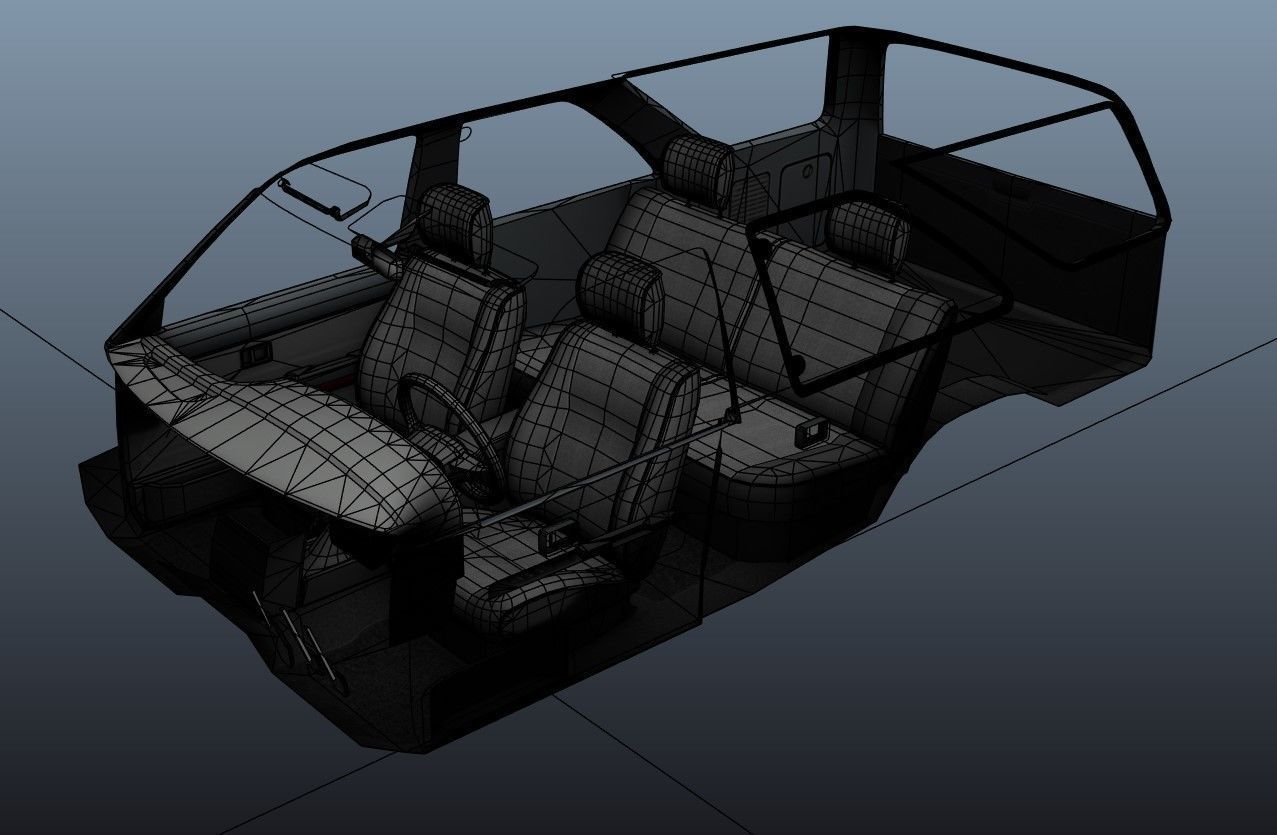 Toyota 4Runner 2 door Low-poly 3D model_44