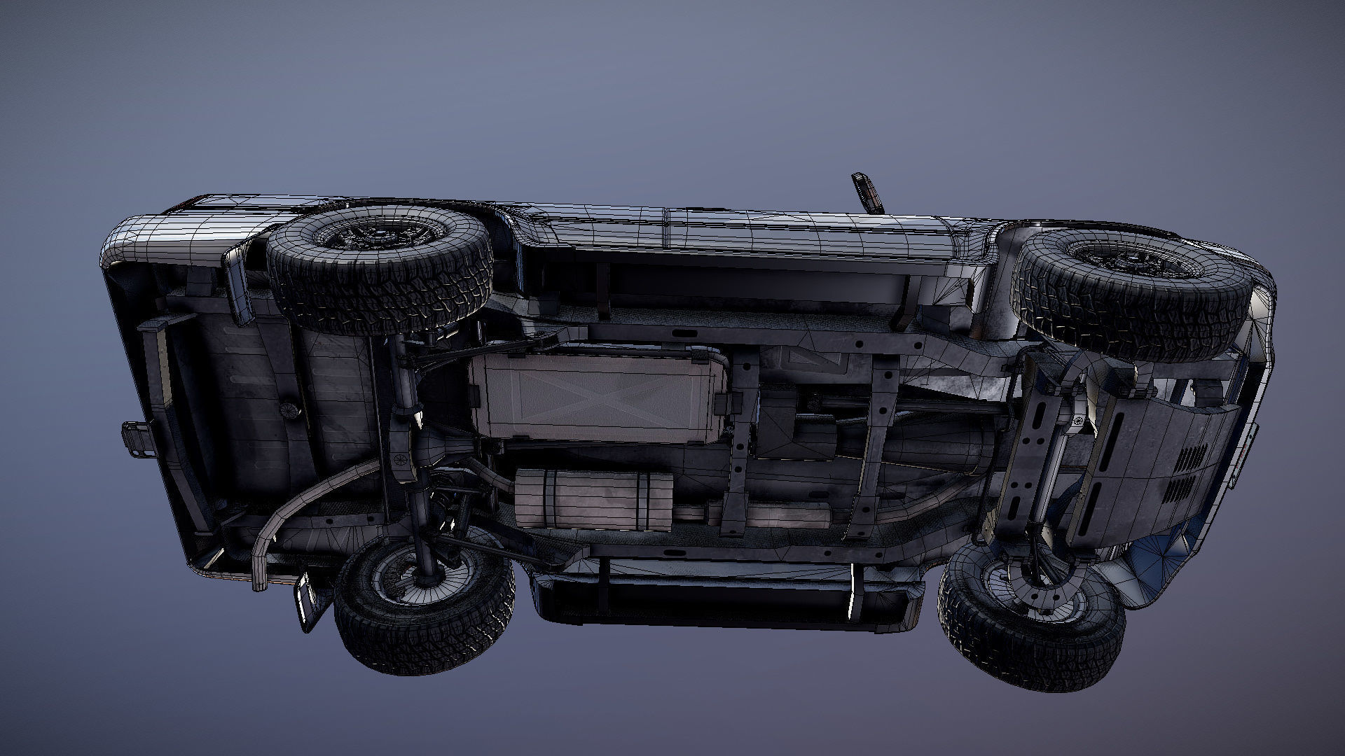 Toyota 4Runner 2 door Low-poly 3D model_32