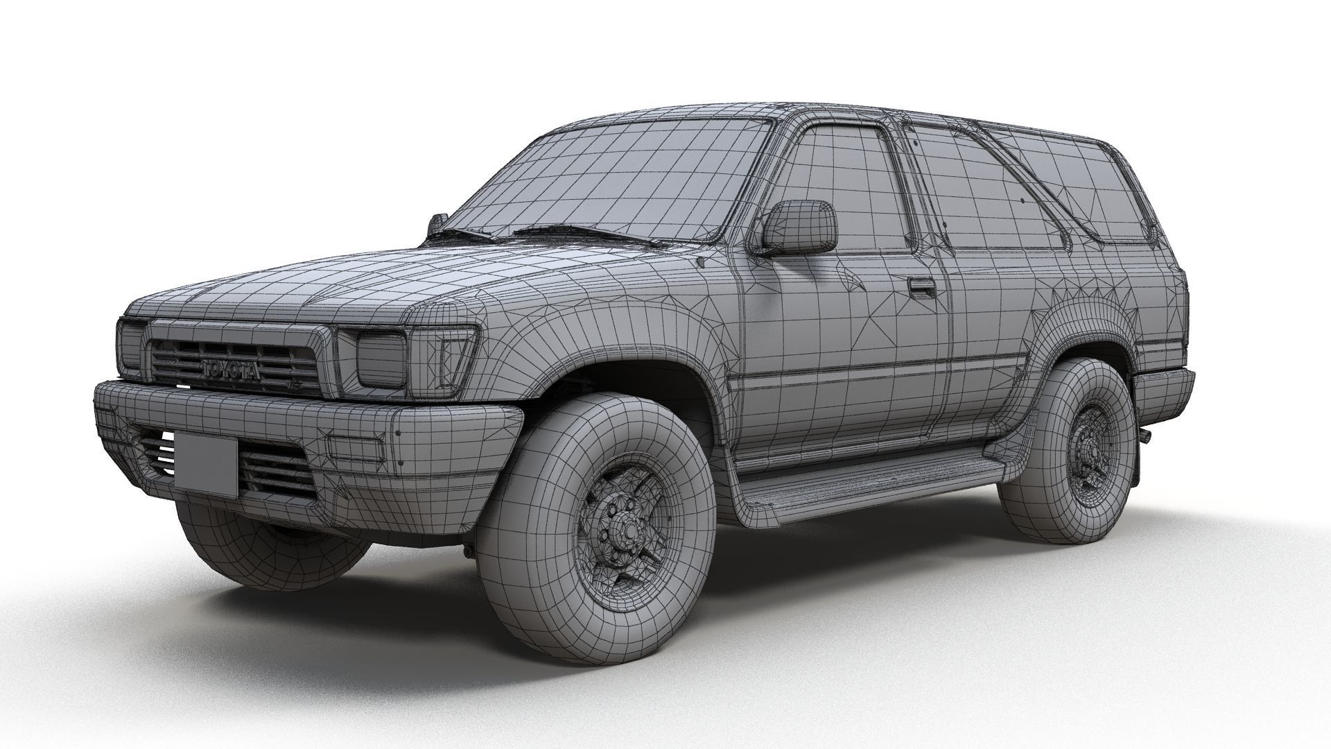 Toyota 4Runner 2 door Low-poly 3D model_16