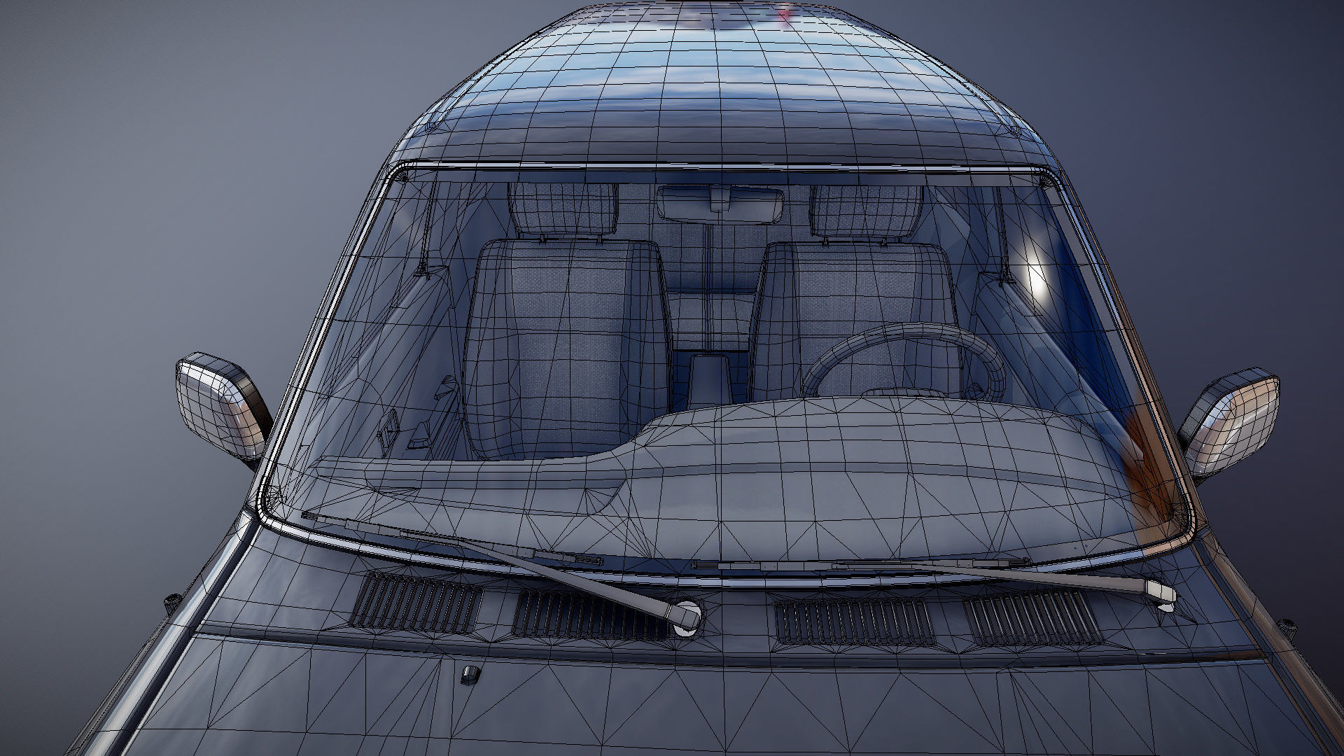 Toyota 4Runner 2 door Low-poly 3D model_35