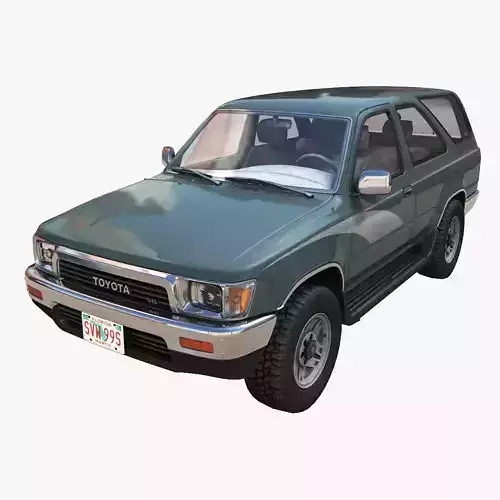 Toyota 4Runner 2 door Low-poly 3D model