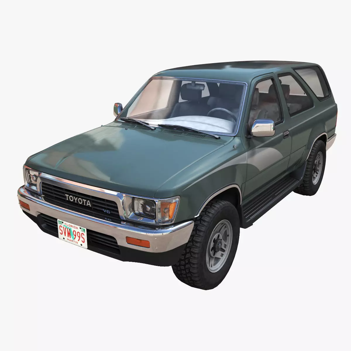 Toyota 4Runner 2 door Low-poly 3D model_0